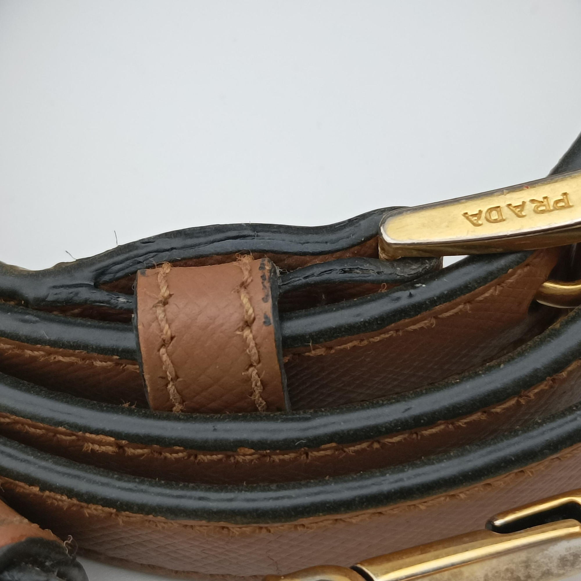 Bicolor Box Brown×White Saffiano Leather 117バイカラーボックス ブラウン×ホワイト サフィアーノレザー 117