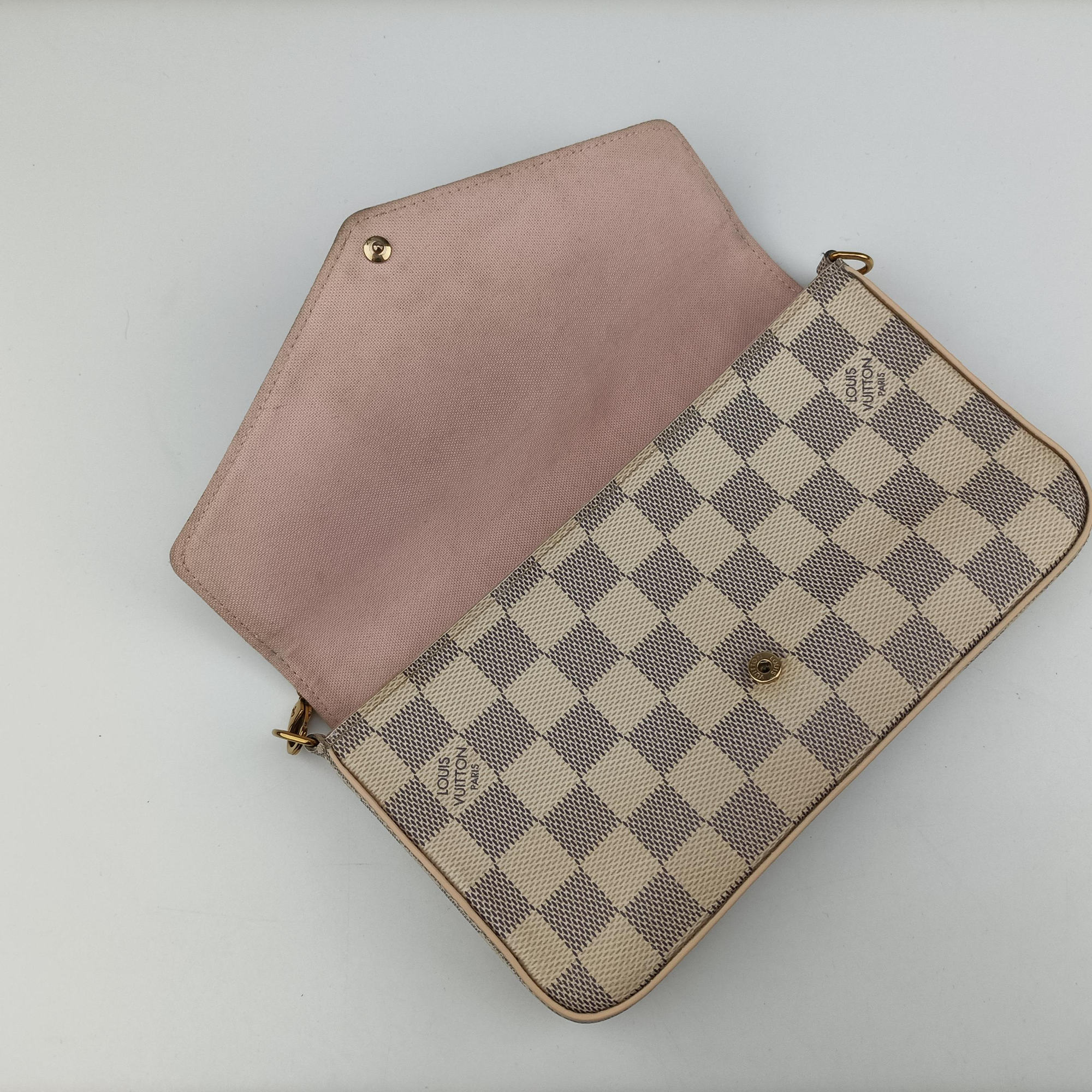 Pochette FeLICIE AZUR Damier Canvas N63106 MI0188ポシェットフェリシー アズール ダミエキャンバス N63106 MI0188