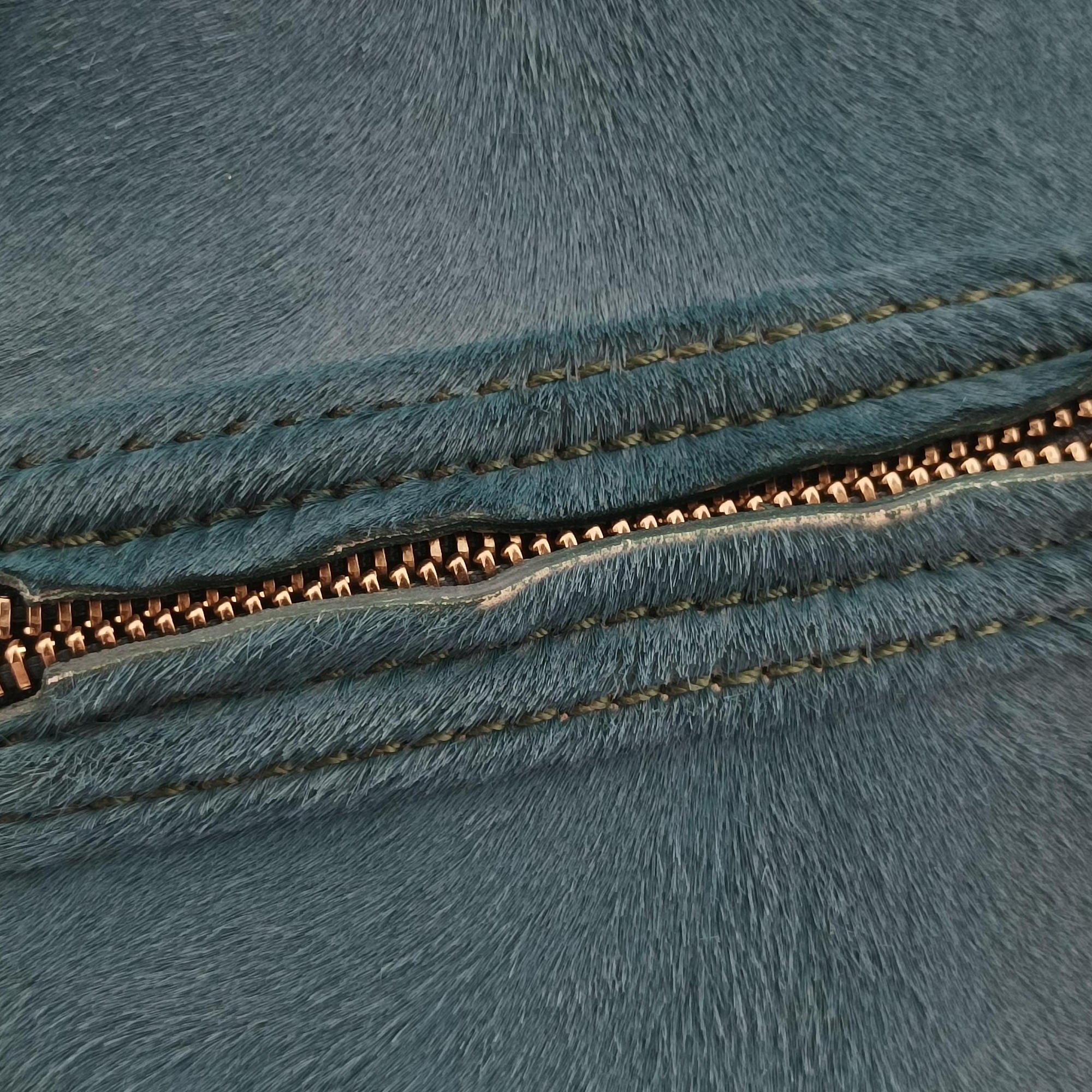 Luggage Square Phantom Green Pony Hair S-PA-1111ラゲージ スクエアファントム グリーン ハラコ S-PA-1111