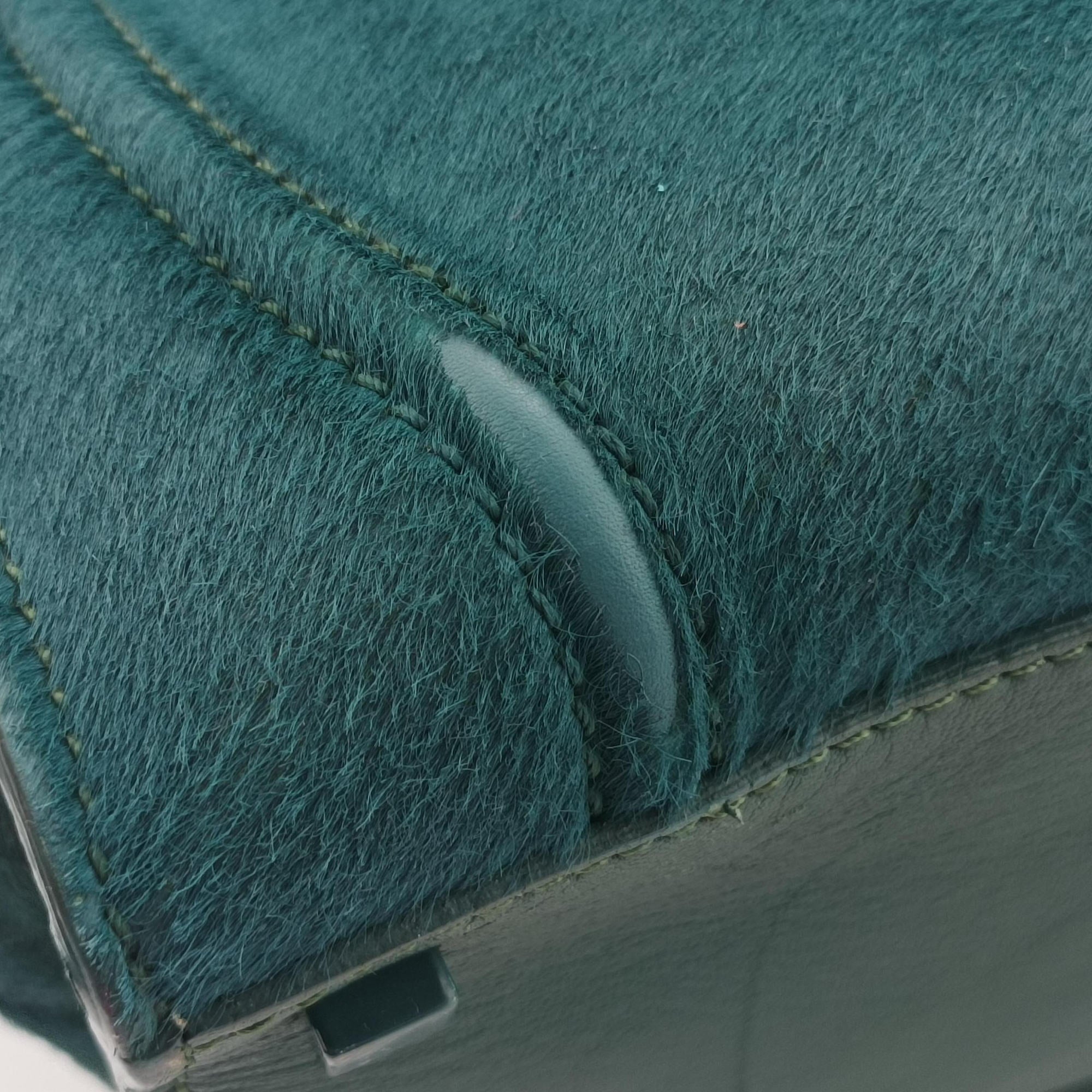 Luggage Square Phantom Green Pony Hair S-PA-1111ラゲージ スクエアファントム グリーン ハラコ S-PA-1111