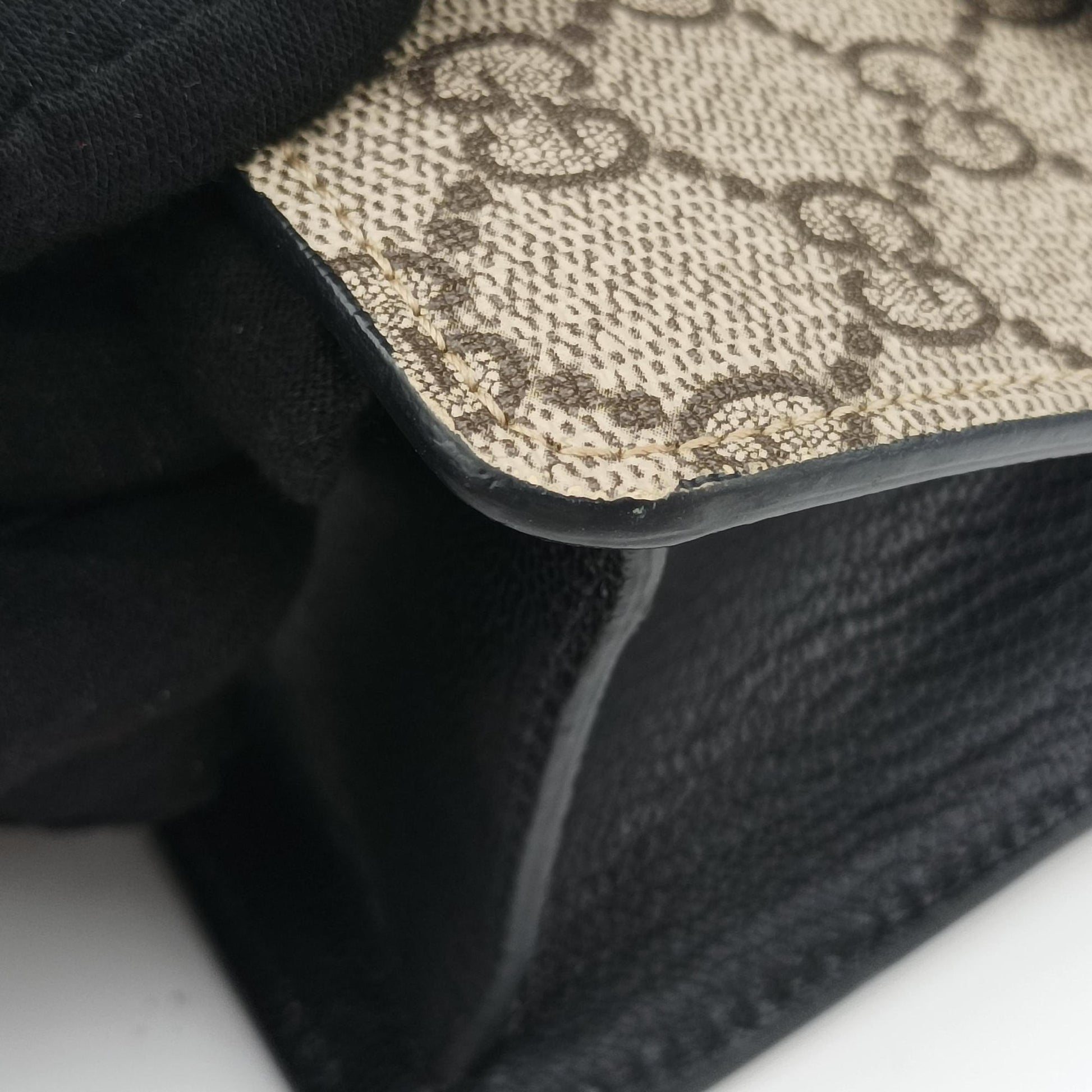 Fox Brooch Bamboo Beige×Multicolour PVC coated canvas×leather 466428 C023189686フォックス ブローチ バンブー ベージュ×マルチカラー PVCコーティングキャンバス×レザー 466428 C023189686