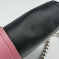 Crystal Ribbons Pink×Black×Multicolour Leather 1BD067 7/Kクリスタルリボン ラインストーン ピンク×ブラック×マルチカラー レザー 1BD067 7/K