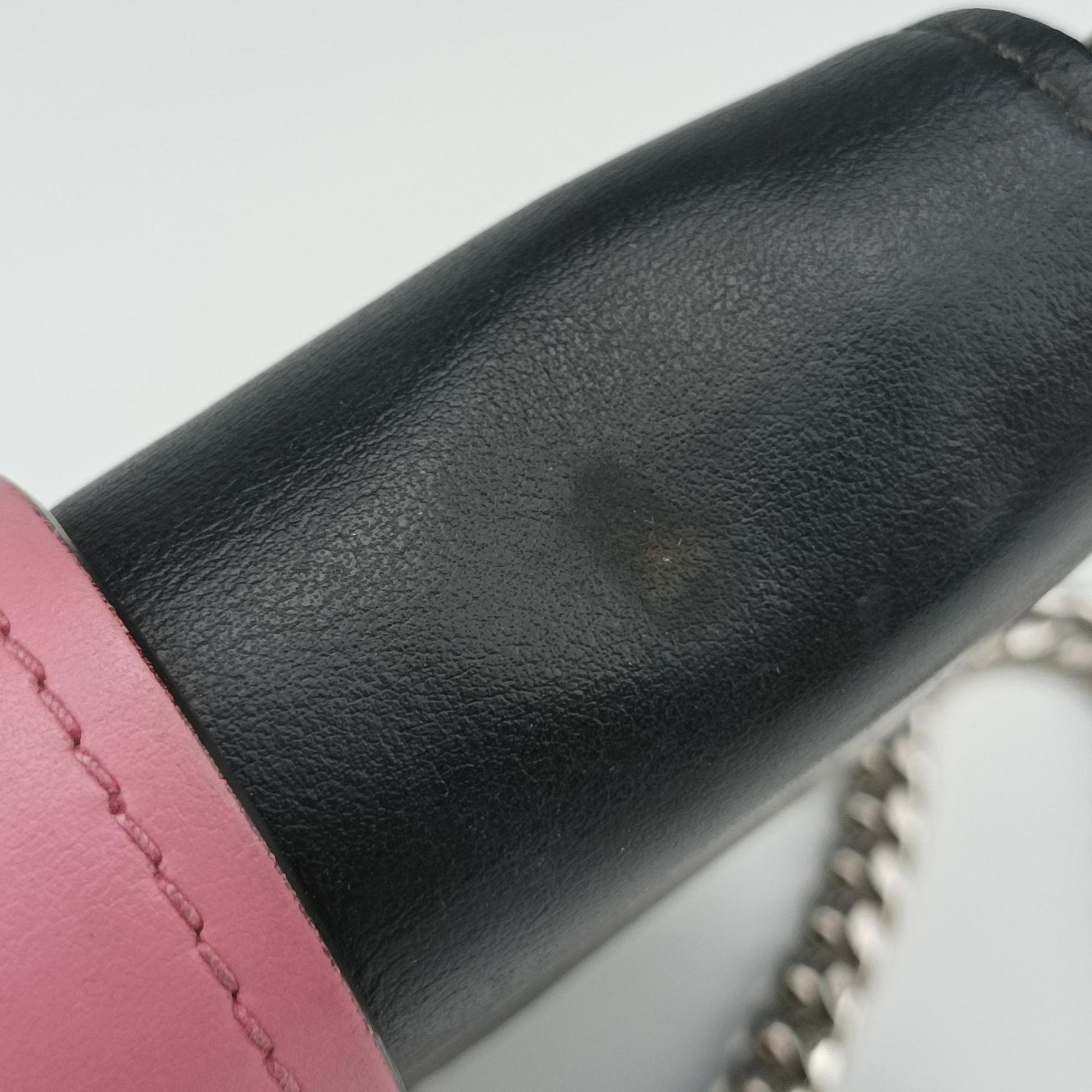Crystal Ribbons Pink×Black×Multicolour Leather 1BD067 7/Kクリスタルリボン ラインストーン ピンク×ブラック×マルチカラー レザー 1BD067 7/K