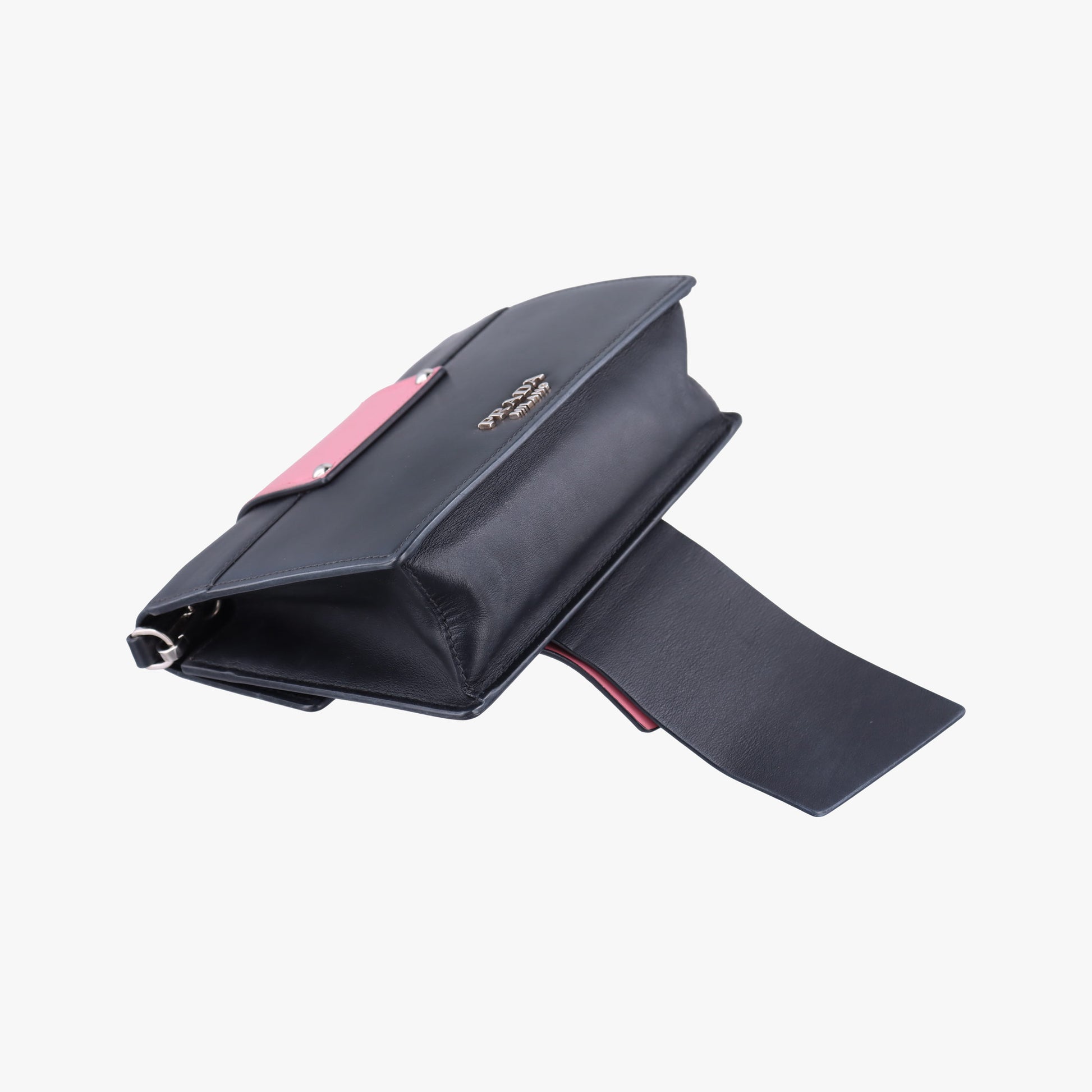 Crystal Ribbons Pink×Black×Multicolour Leather 1BD067 7/Kクリスタルリボン ラインストーン ピンク×ブラック×マルチカラー レザー 1BD067 7/K