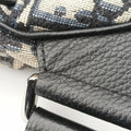 saddle Gray×Navy×Black Jacquard×Leather 02-BO-1128サドル グレー×ネイビー×ブラック ジャガード×レザー 02-BO-1128