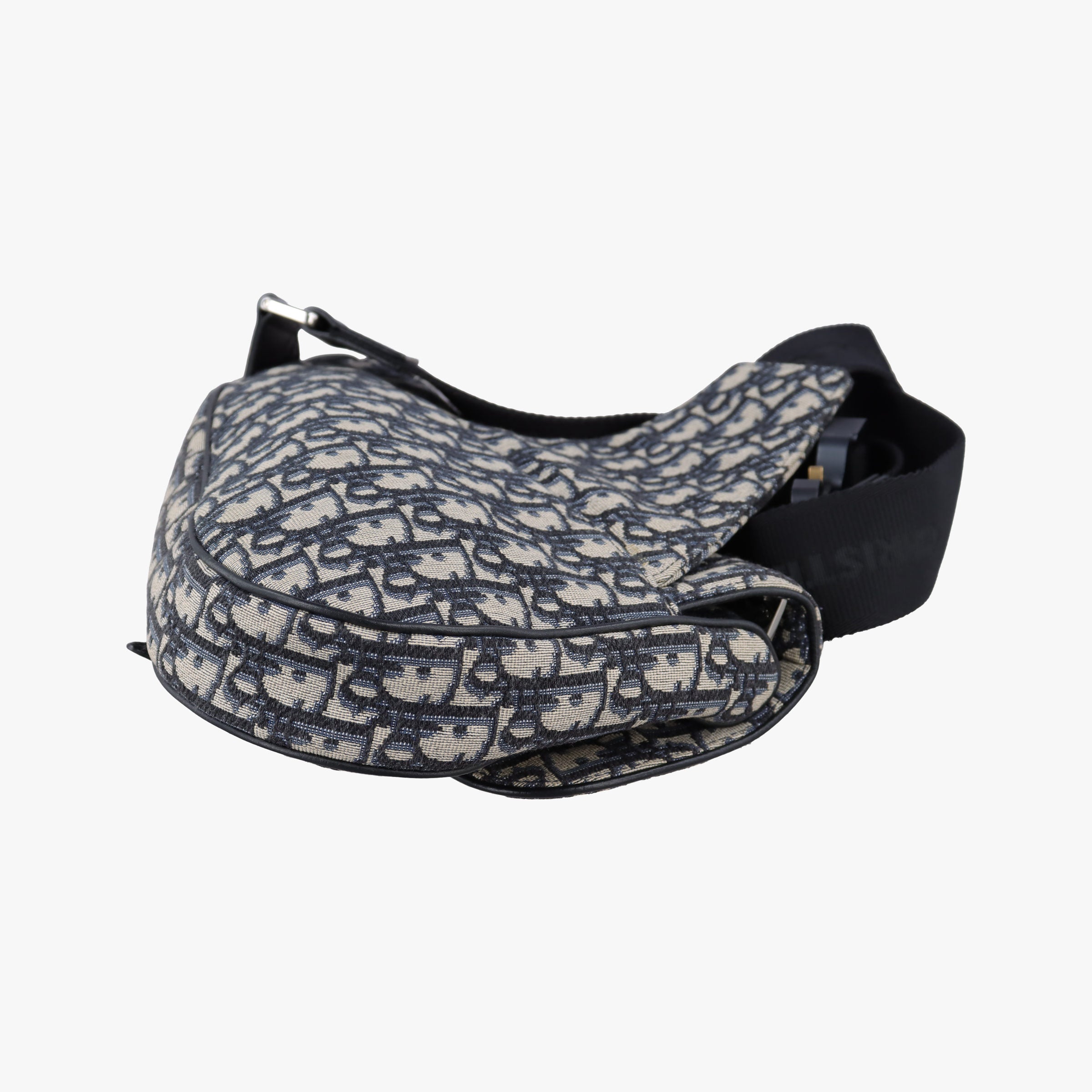 saddle Gray×Navy×Black Jacquard×Leather 02-BO-1128サドル グレー×ネイビー×ブラック ジャガード×レザー 02-BO-1128