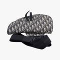 saddle Gray×Navy×Black Jacquard×Leather 02-BO-1128サドル グレー×ネイビー×ブラック ジャガード×レザー 02-BO-1128