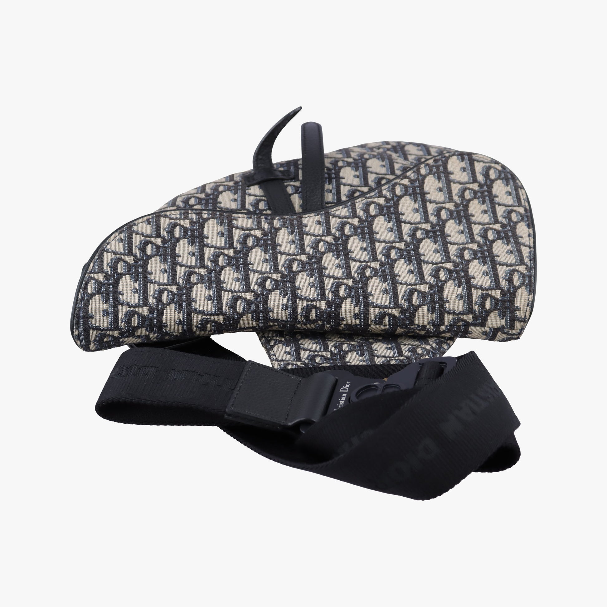 saddle Gray×Navy×Black Jacquard×Leather 02-BO-1128サドル グレー×ネイビー×ブラック ジャガード×レザー 02-BO-1128