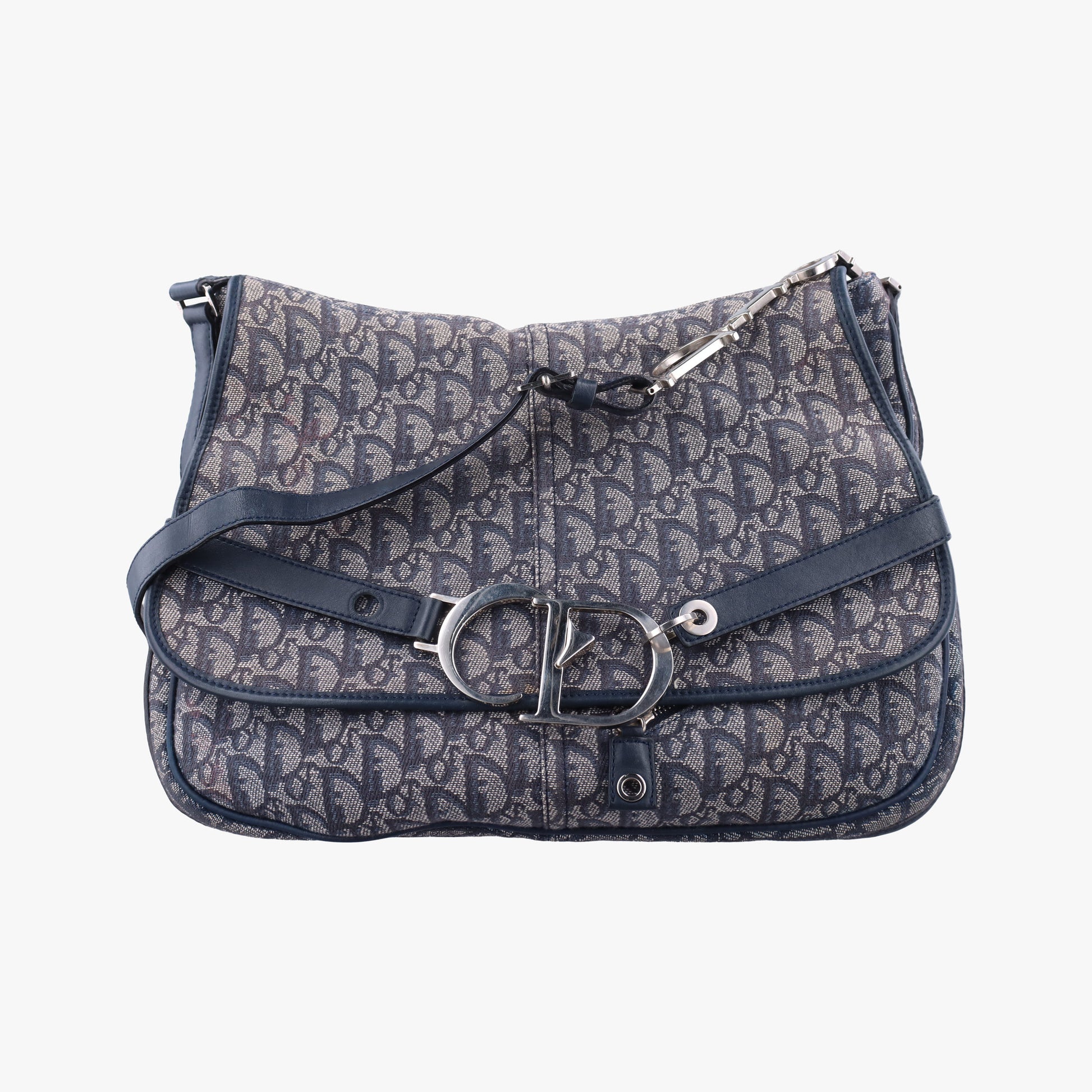 CD Logo Trotter Navy×Grey Jacquard×Leather 05-BO-0036CDロゴ トロッター ネイビー×グレー ジャガード×レザー 05-BO-0036