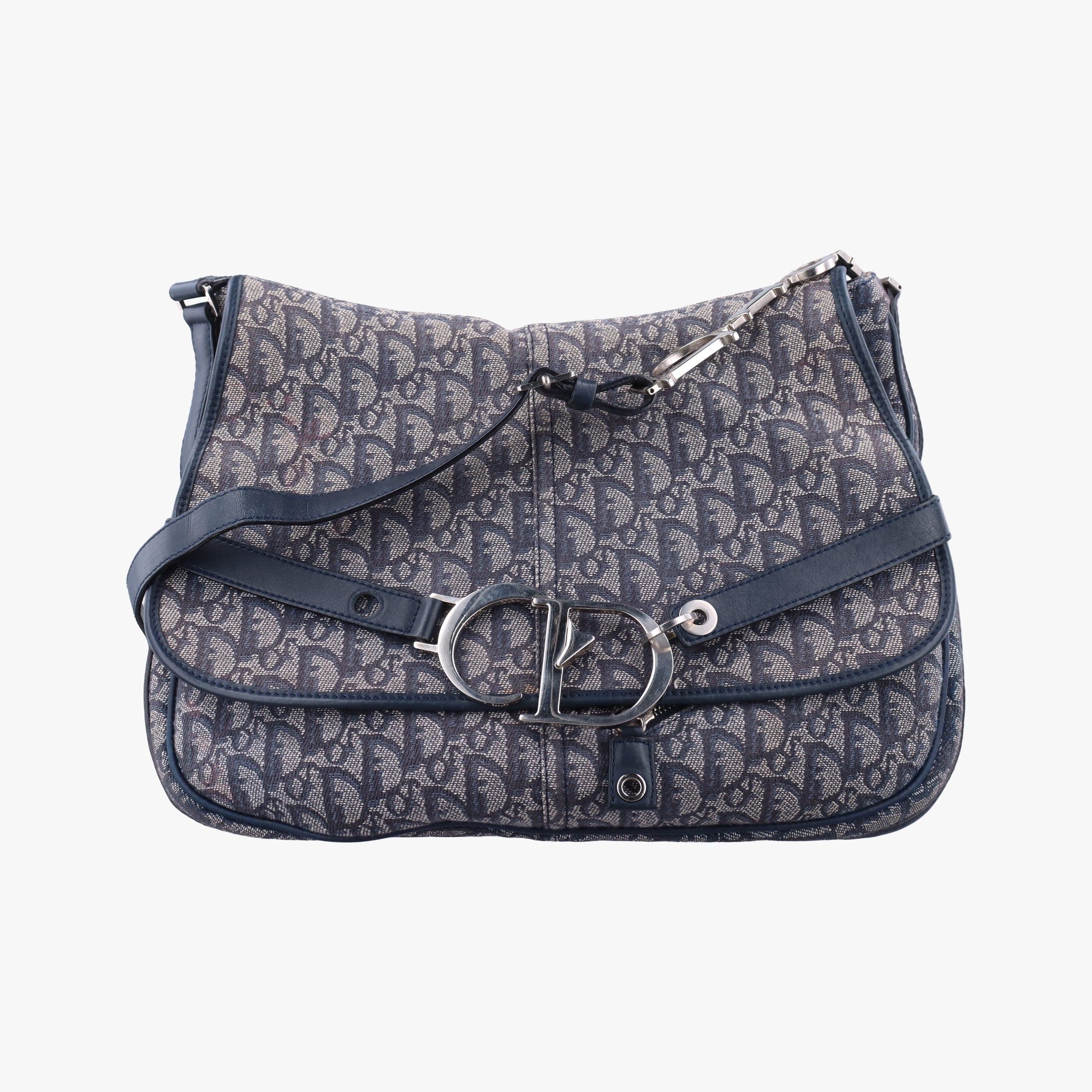 CD Logo Trotter Navy×Grey Jacquard×Leather 05-BO-0036CDロゴ トロッター ネイビー×グレー ジャガード×レザー 05-BO-0036