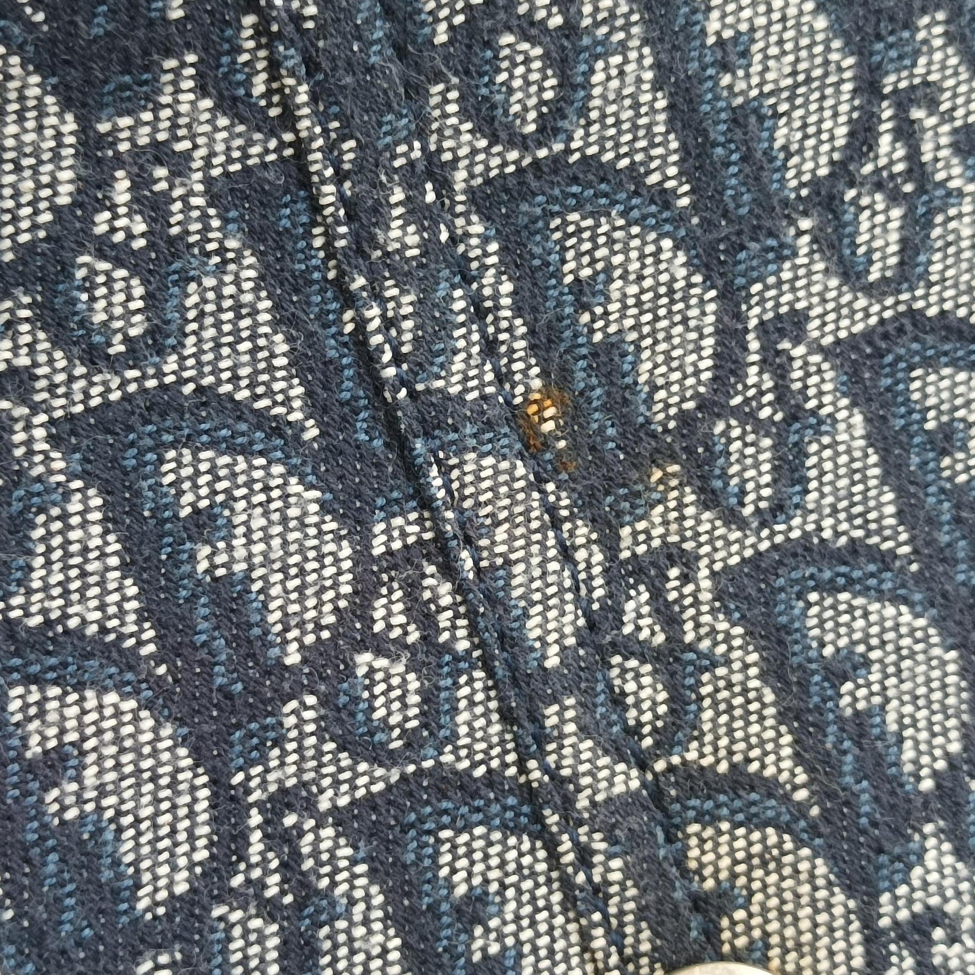 CD Logo Trotter Navy×Grey Jacquard×Leather 05-BO-0036CDロゴ トロッター ネイビー×グレー ジャガード×レザー 05-BO-0036