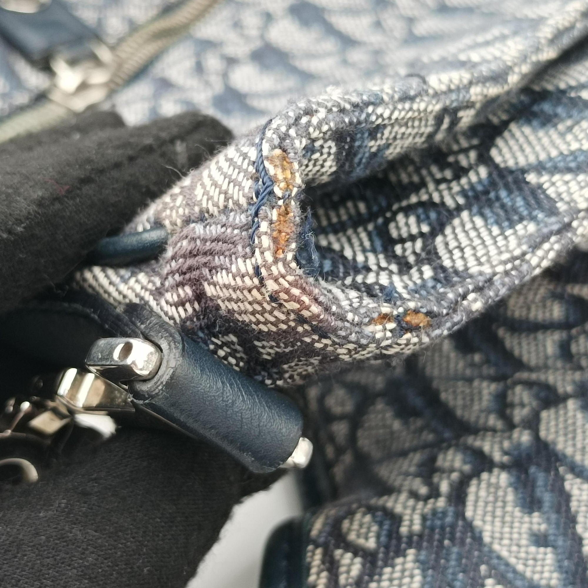 CD Logo Trotter Navy×Grey Jacquard×Leather 05-BO-0036CDロゴ トロッター ネイビー×グレー ジャガード×レザー 05-BO-0036