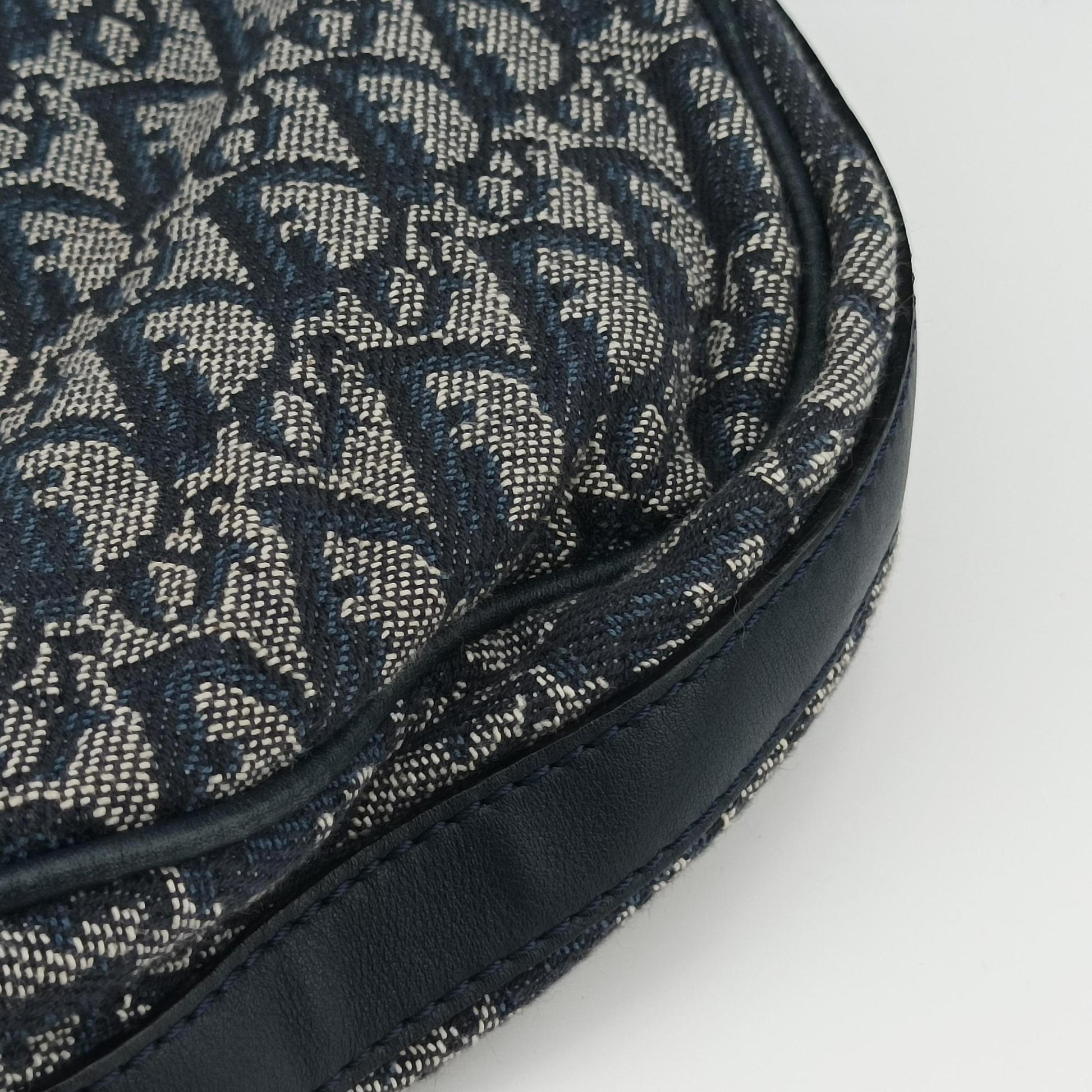 CD Logo Trotter Navy×Grey Jacquard×Leather 05-BO-0036CDロゴ トロッター ネイビー×グレー ジャガード×レザー 05-BO-0036