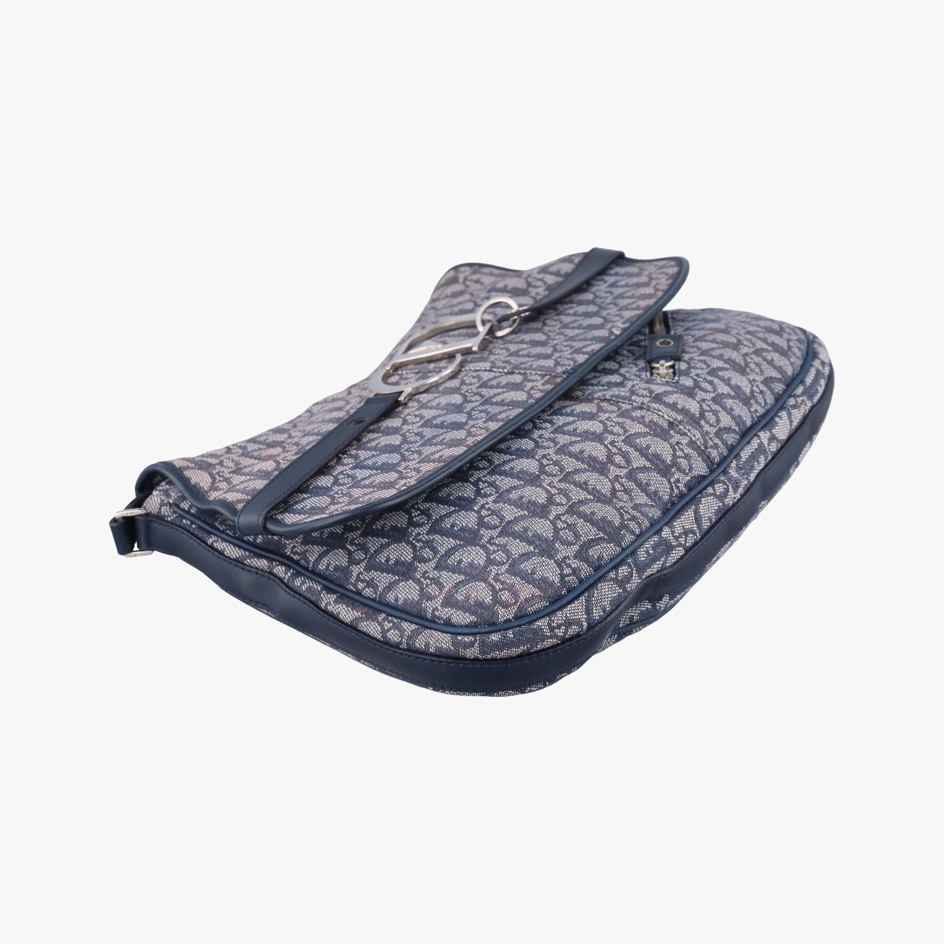 CD Logo Trotter Navy×Grey Jacquard×Leather 05-BO-0036CDロゴ トロッター ネイビー×グレー ジャガード×レザー 05-BO-0036