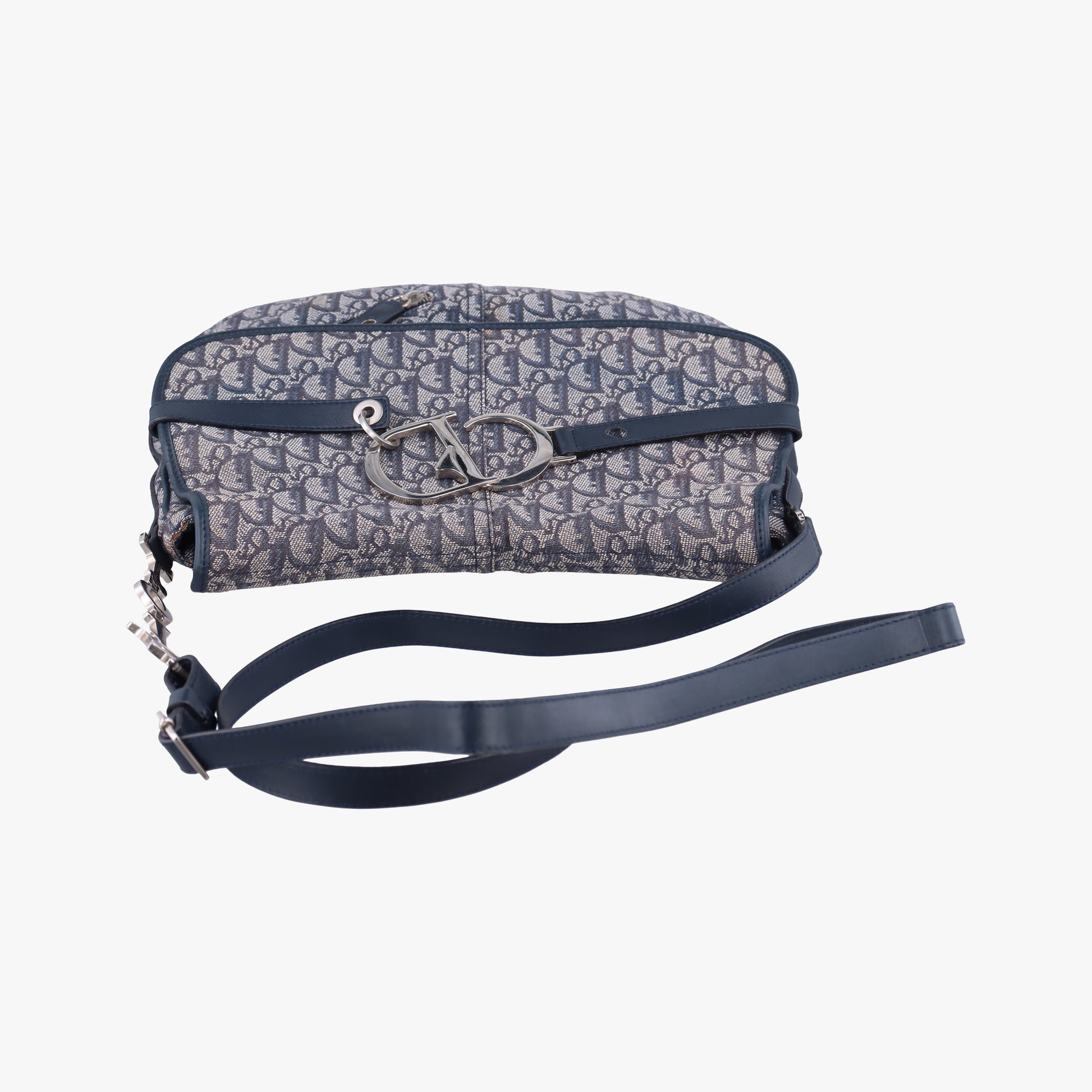 CD Logo Trotter Navy×Grey Jacquard×Leather 05-BO-0036CDロゴ トロッター ネイビー×グレー ジャガード×レザー 05-BO-0036