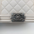BOY CHANEL White lambskin A67364 18801815ボーイシャネル ホワイト ラムスキン A67364 18801815