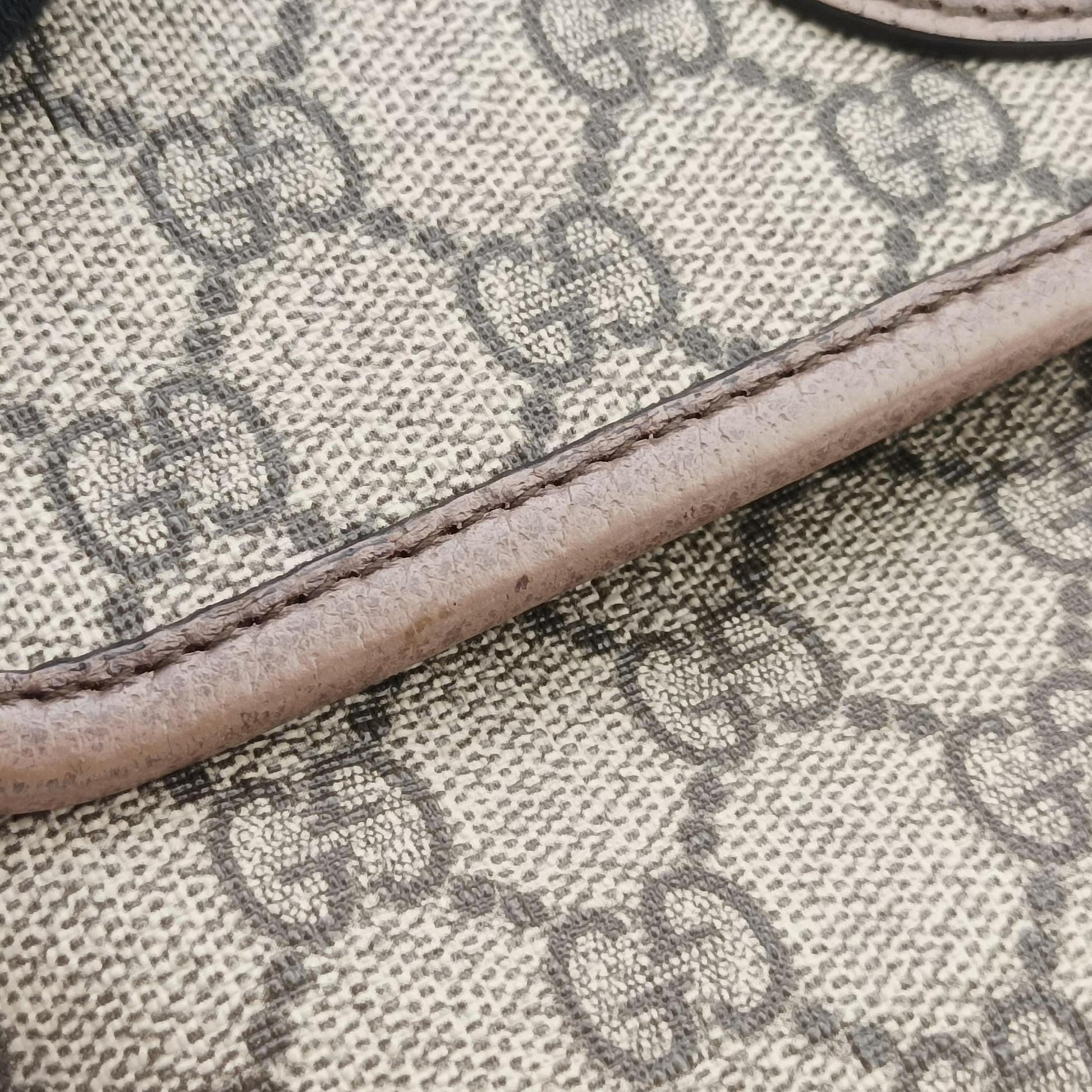NEO VINTAGE GG Supreme beige×Brown PVC coated canvas×Leather 493930 Lot number unknownネオ ヴィンテージ GGスプリーム ベージュ×ブラウン PVCコーティングキャンバス×レザー 493930 製番不明