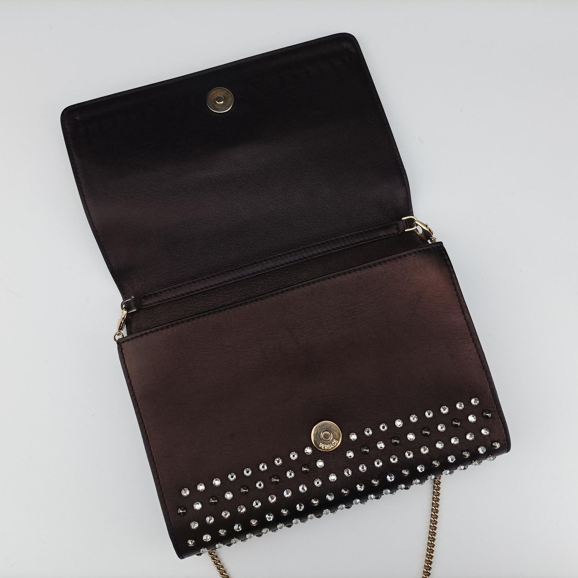 Studded medusa Black Leather CLG 891 977 719  123スタッズ メデューサ ブラック レザー CLG 891 977 719  123