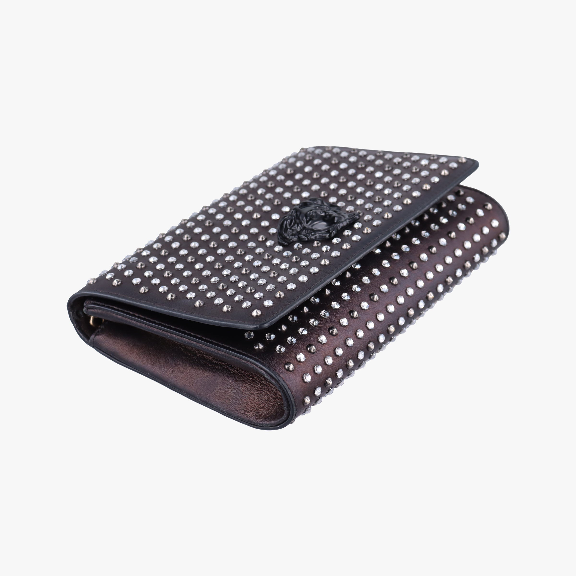 Studded medusa Black Leather CLG 891 977 719  123スタッズ メデューサ ブラック レザー CLG 891 977 719  123