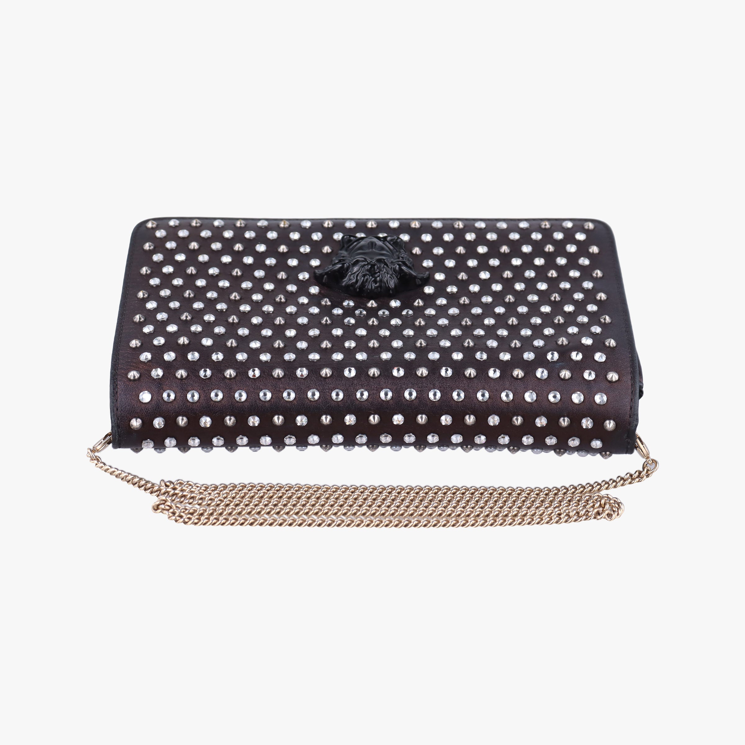 Studded medusa Black Leather CLG 891 977 719  123スタッズ メデューサ ブラック レザー CLG 891 977 719  123