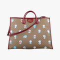 Fujiko-Pro Doraemon Micro GG Supreme Beige × Red × Multicolor PVC coated canvas 653952 F033863316フジコ プロ ドラえもん マイクロGGスプリーム ベージュ×レッド×マルチカラー PVCコーティングキャンバス 653952 F033863316