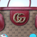 Fujiko-Pro Doraemon Micro GG Supreme Beige × Red × Multicolor PVC coated canvas 653952 F033863316フジコ プロ ドラえもん マイクロGGスプリーム ベージュ×レッド×マルチカラー PVCコーティングキャンバス 653952 F033863316