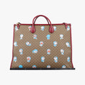 Fujiko-Pro Doraemon Micro GG Supreme Beige × Red × Multicolor PVC coated canvas 653952 F033863316フジコ プロ ドラえもん マイクロGGスプリーム ベージュ×レッド×マルチカラー PVCコーティングキャンバス 653952 F033863316