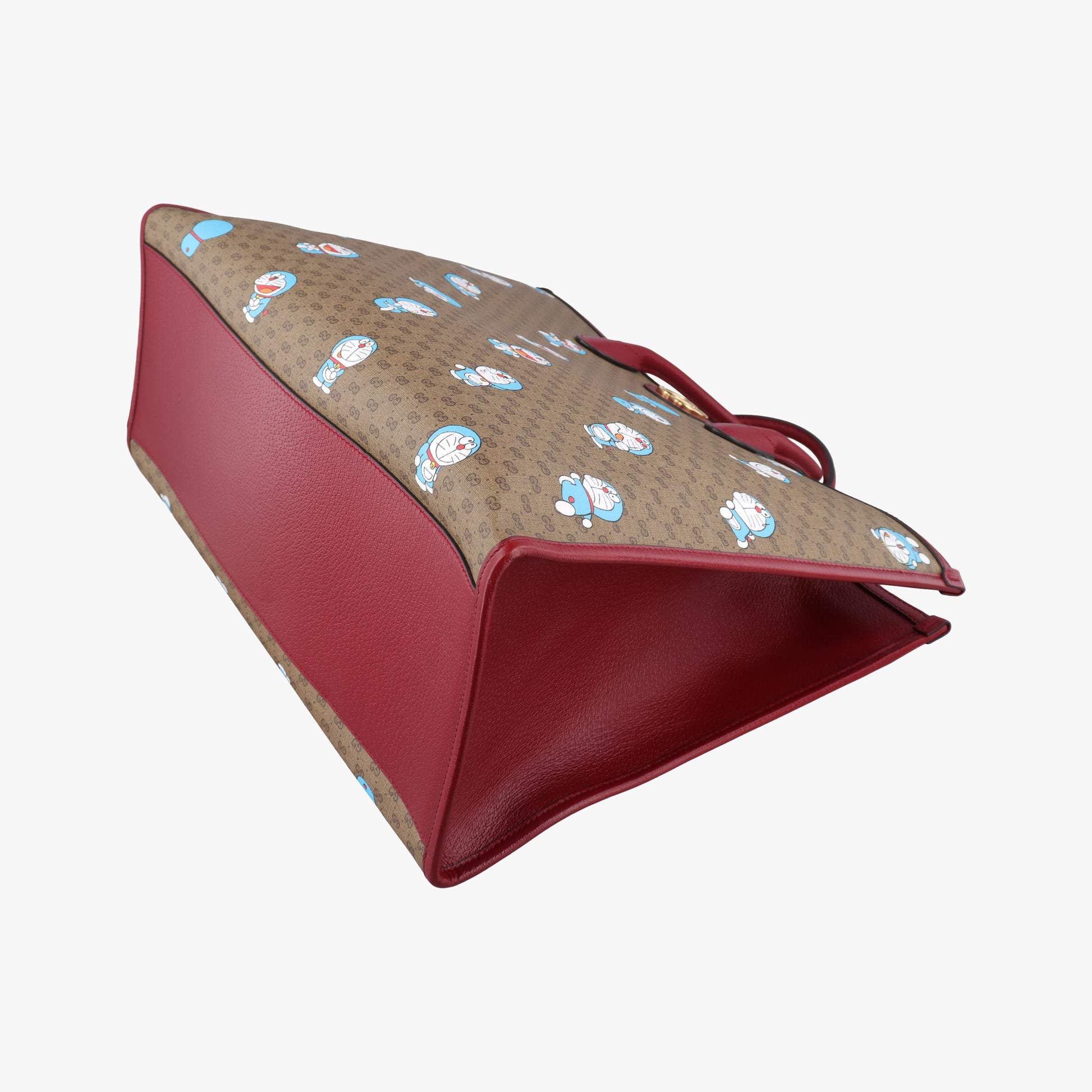 Fujiko-Pro Doraemon Micro GG Supreme Beige × Red × Multicolor PVC coated canvas 653952 F033863316フジコ プロ ドラえもん マイクロGGスプリーム ベージュ×レッド×マルチカラー PVCコーティングキャンバス 653952 F033863316