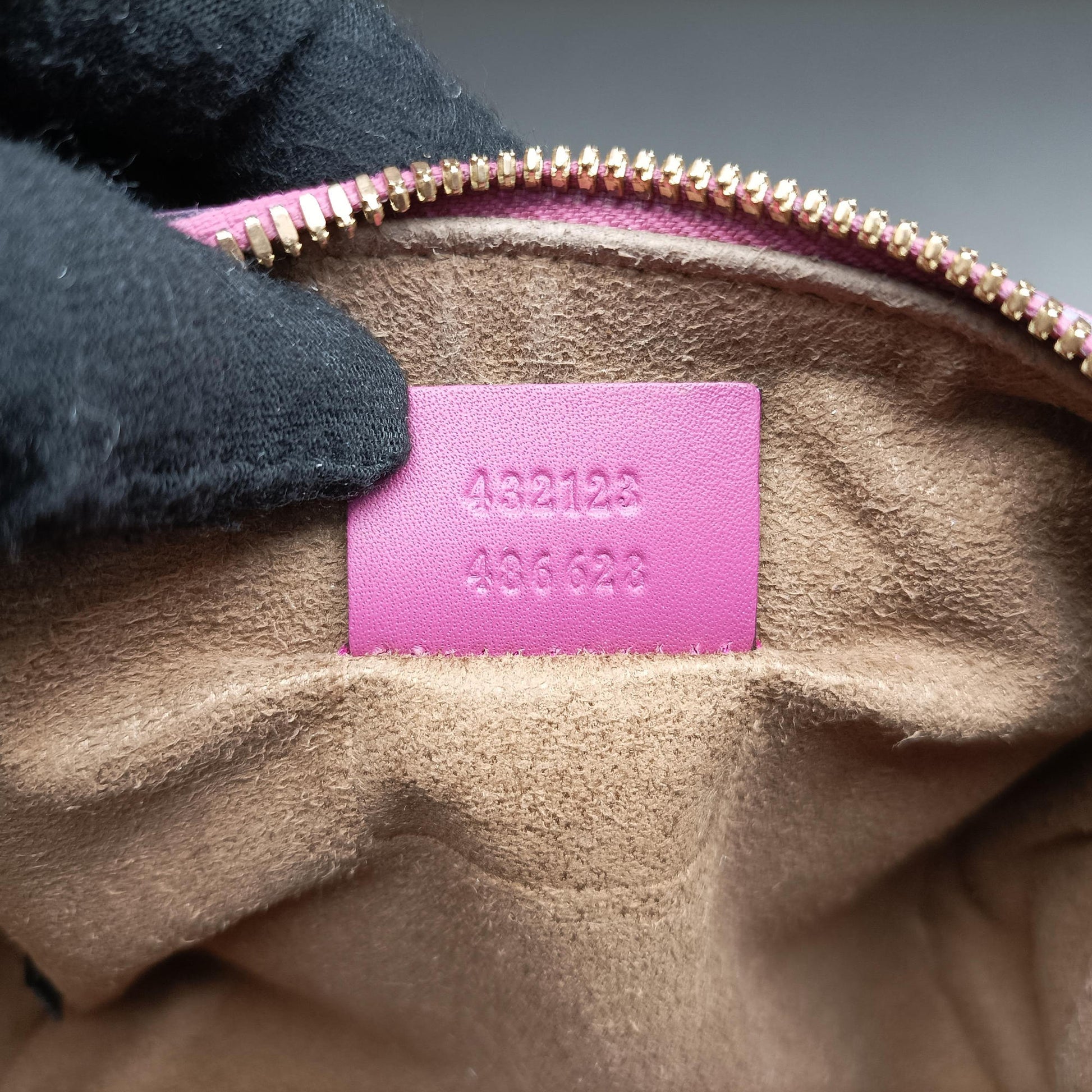 GG Supreme beige×red×pink PVC coated canvas×Leather 432123 B019790303GG スプリーム ベージュ×レッド×ピンク PVCコーティングキャンバス×レザー 432123 B019790303