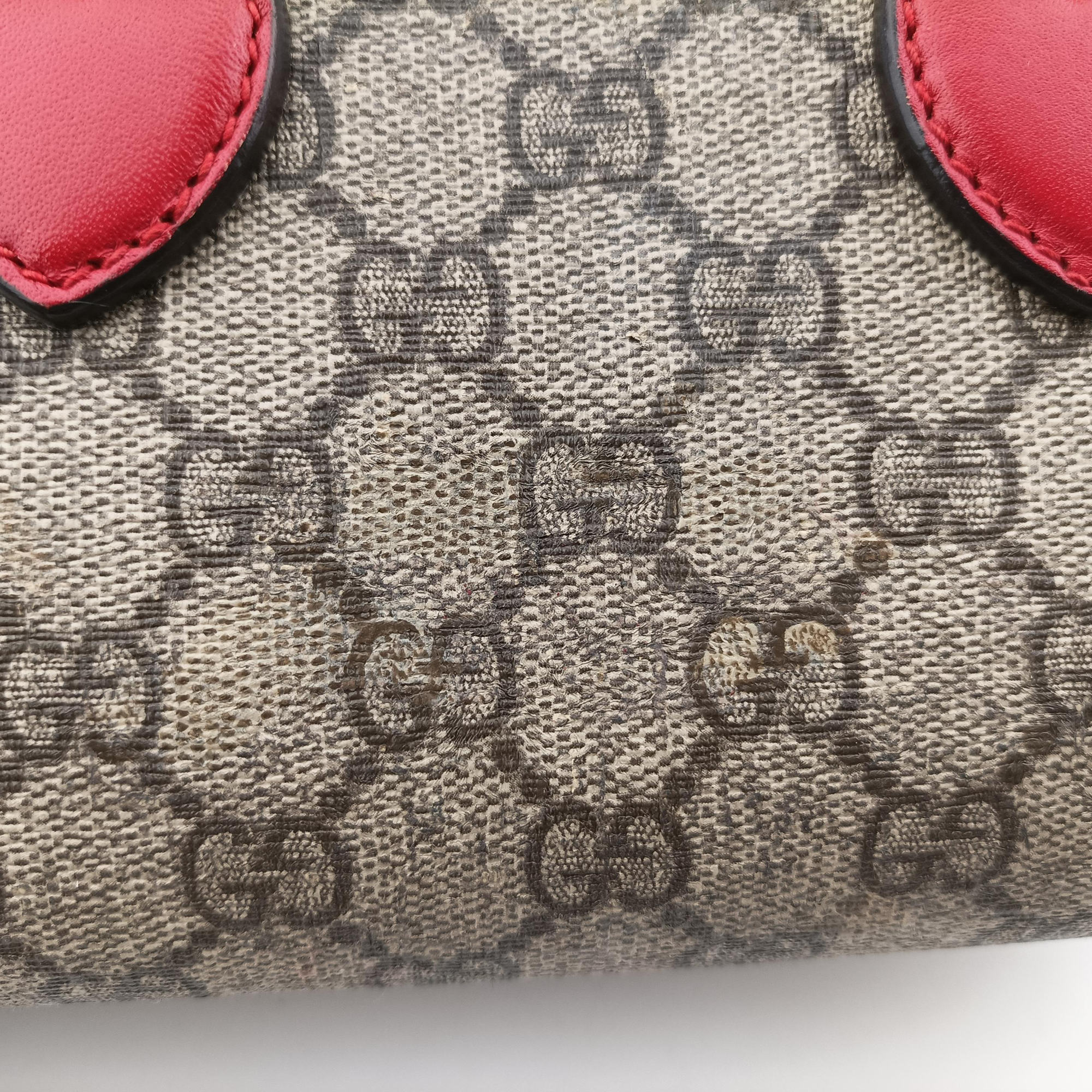 GG Supreme beige×red×pink PVC coated canvas×Leather 432123 B019790303GG スプリーム ベージュ×レッド×ピンク PVCコーティングキャンバス×レザー 432123 B019790303
