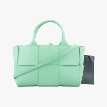 THE ARCO Tote Green lambskin R00006760Oザ アルコ トート グリーン ラムスキン R00006760O