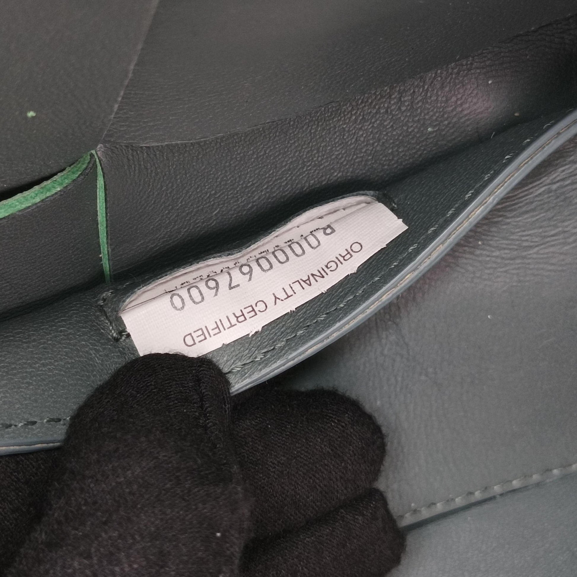 THE ARCO Tote Green lambskin R00006760Oザ アルコ トート グリーン ラムスキン R00006760O