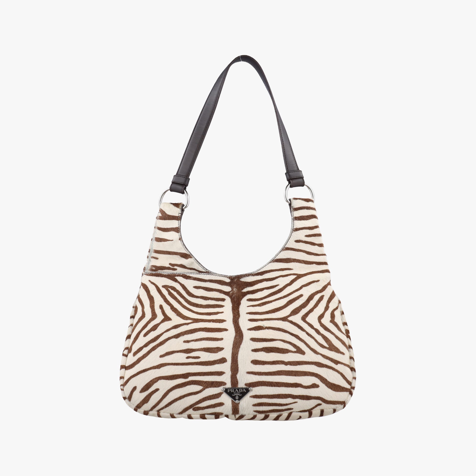 AnimalierZebra Print Brown×White Moro Pony Hair 50アニマリエ ゼブラ柄 ブラウン×ホワイト ハラコ 50