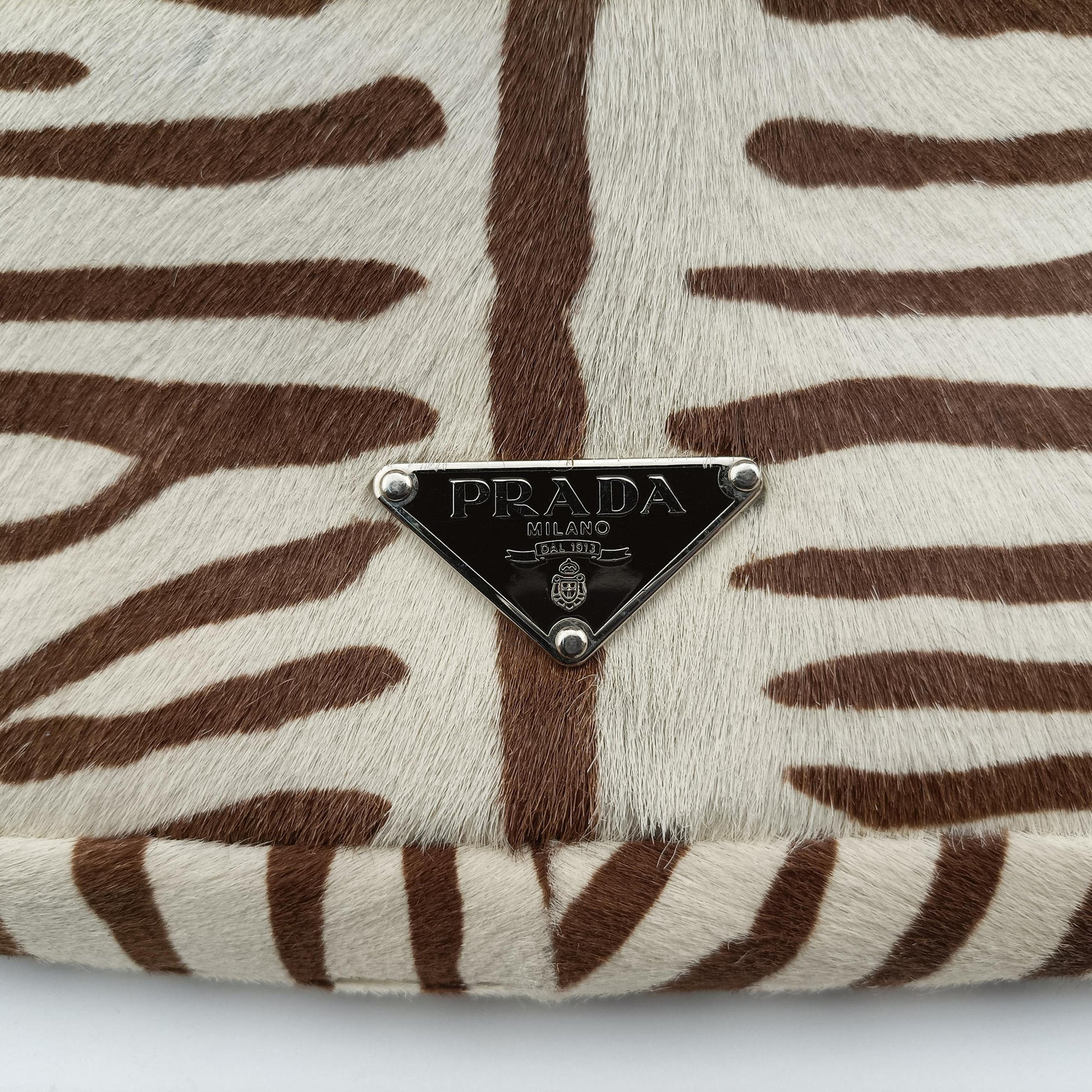AnimalierZebra Print Brown×White Moro Pony Hair 50アニマリエ ゼブラ柄 ブラウン×ホワイト ハラコ 50