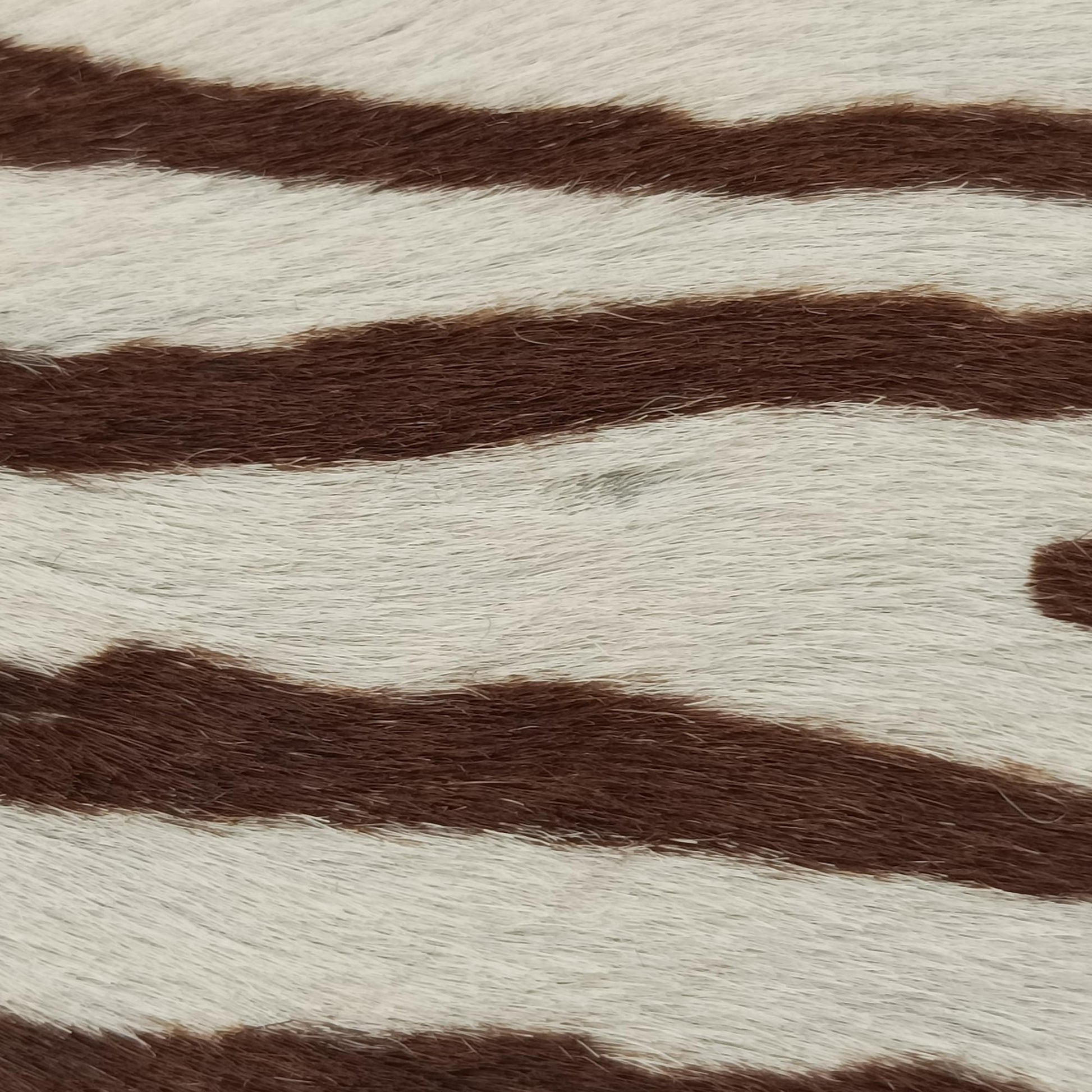 AnimalierZebra Print Brown×White Moro Pony Hair 50アニマリエ ゼブラ柄 ブラウン×ホワイト ハラコ 50