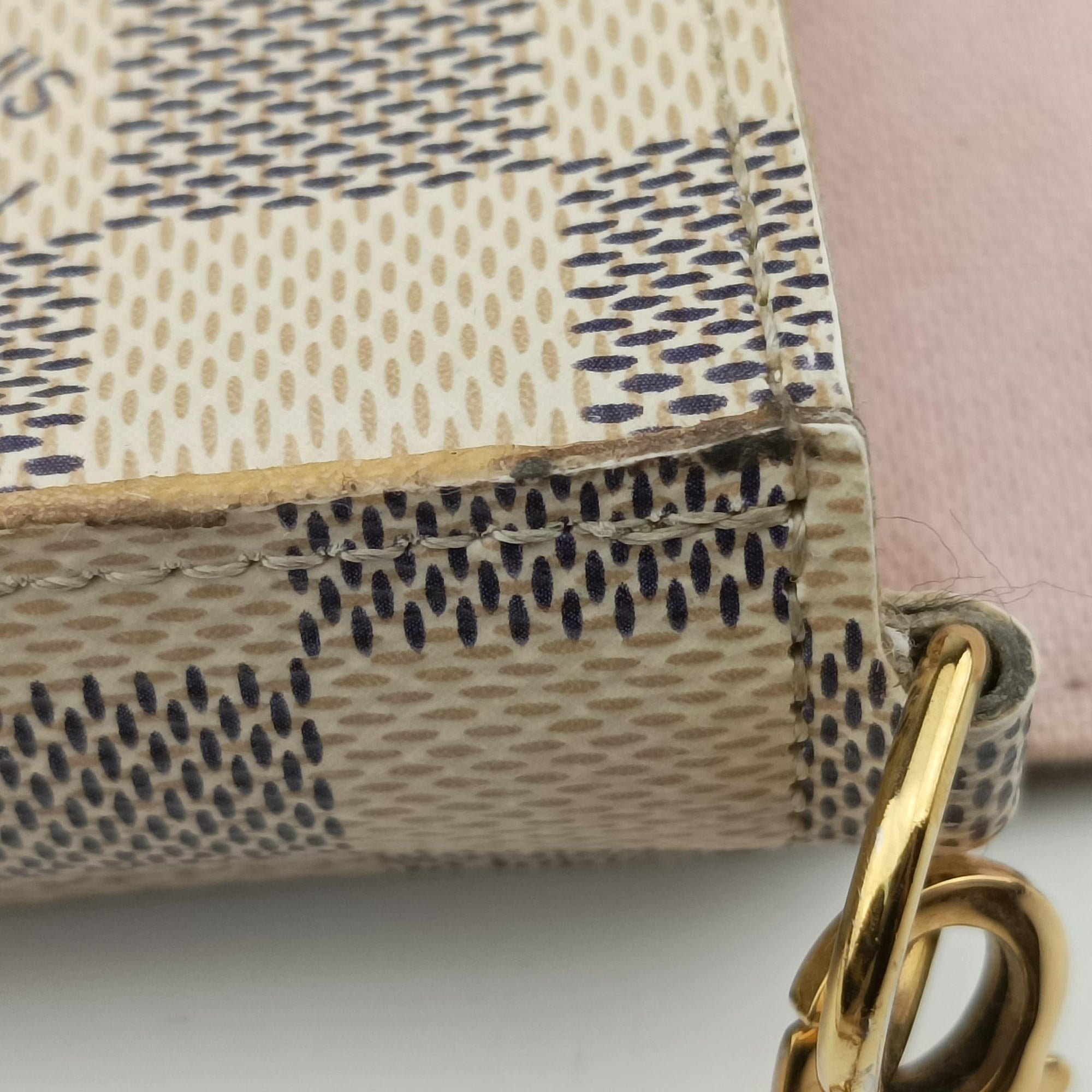 Pochette Felicie Azur Damier Canvas N63106 MI4197ポシェットフェリシー アズール ダミエキャンバス N63106 MI4197