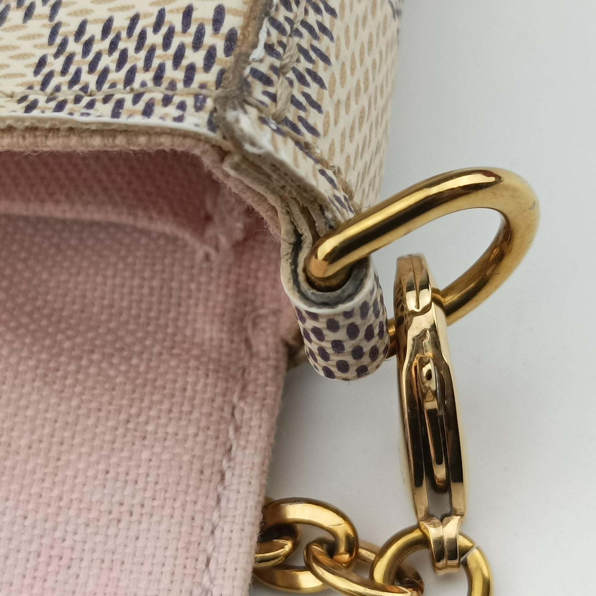 Pochette Felicie Azur Damier Canvas N63106 MI4197ポシェットフェリシー アズール ダミエキャンバス N63106 MI4197