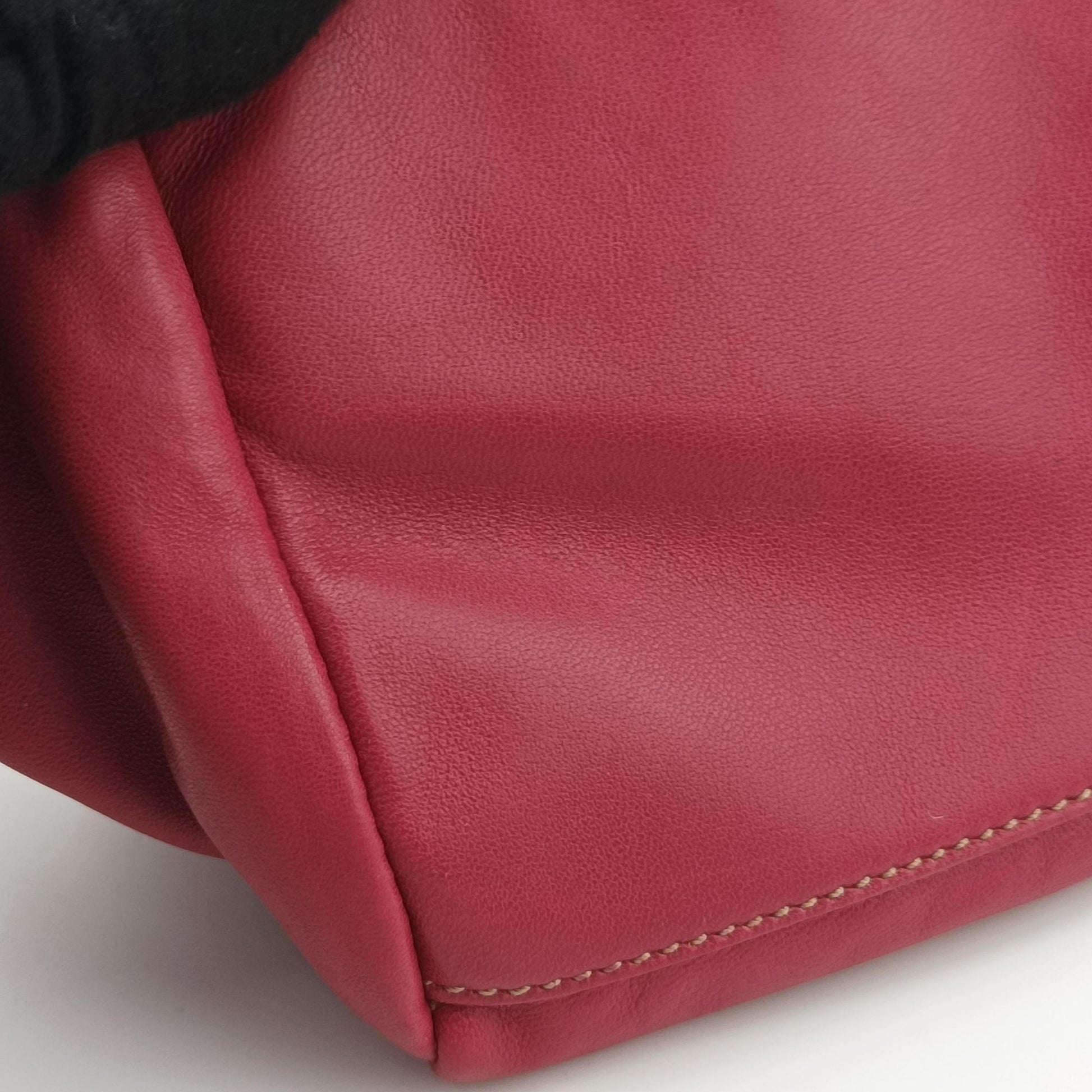 ribbon gather Red Leather BN1631 31/8リボンギャザー レッド レザー BN1631 31/8