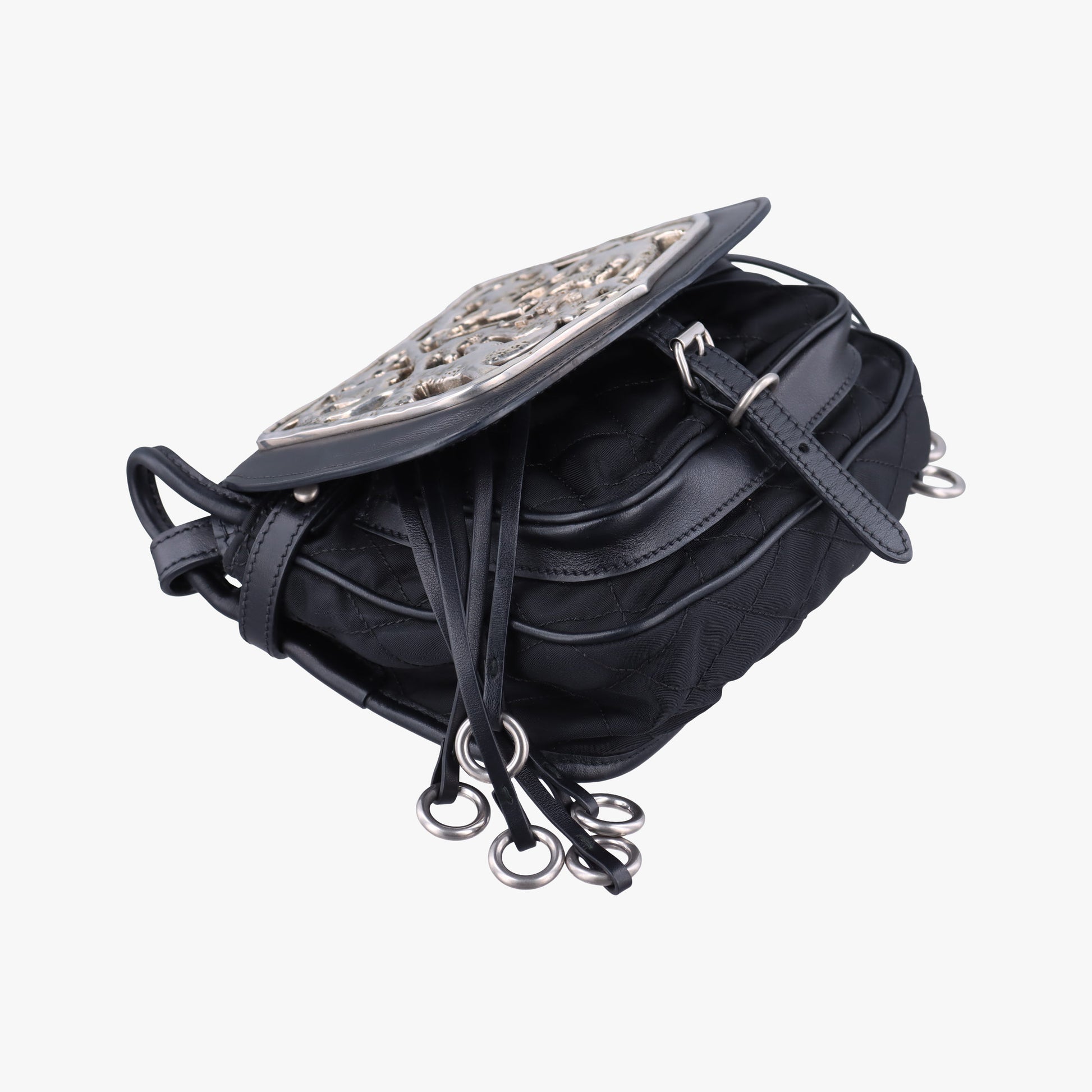 Corsaire Black Leather x nylon 180/Rコルセア ブラック レザー x ナイロン 180/R