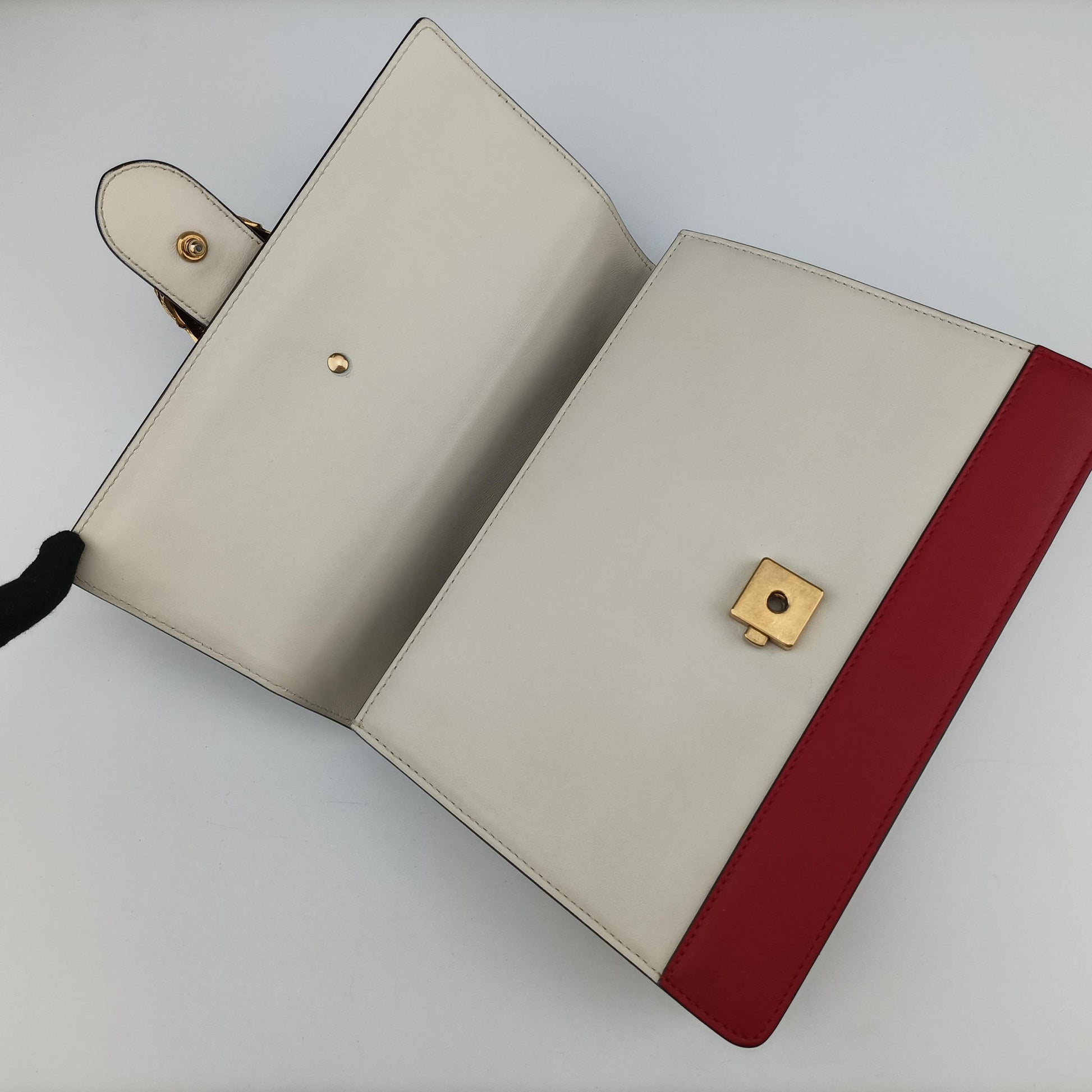 Dionysus bamboo White×navy×red Leather 448075 I020376623ディオニュソス バンブー ホワイト×ネイビー×レッド レザー 448075 I020376623