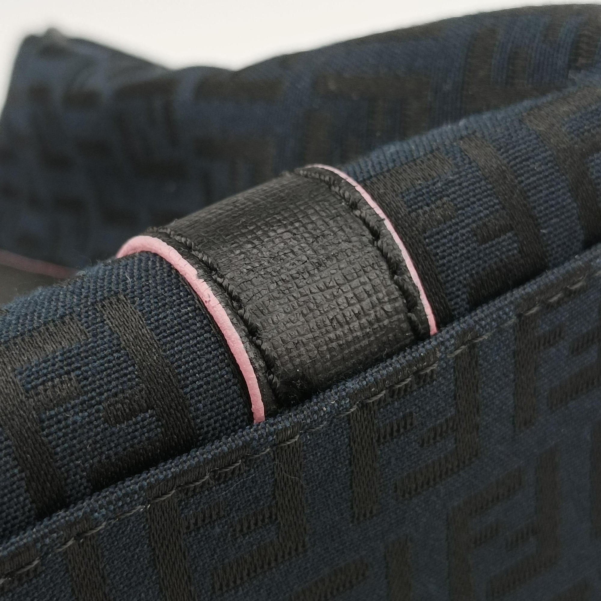 Forever Bauletto Zucchino Black×pink canvas×leather 8BL068 8BL068/HJE 128/2305フォーエバー バウレット  ズッキーノ ブラック×ピンク キャンバス×レザー 8BL068 8BL068/HJE 128/2305