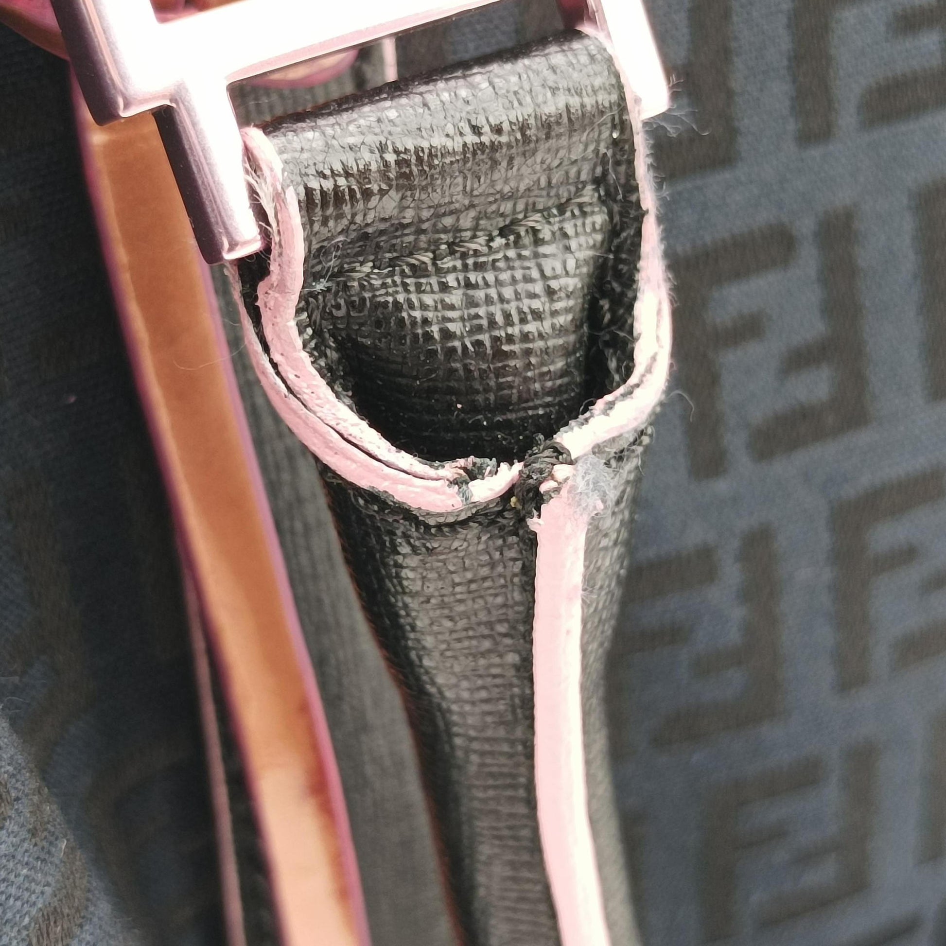 Forever Bauletto Zucchino Black×pink canvas×leather 8BL068 8BL068/HJE 128/2305フォーエバー バウレット  ズッキーノ ブラック×ピンク キャンバス×レザー 8BL068 8BL068/HJE 128/2305