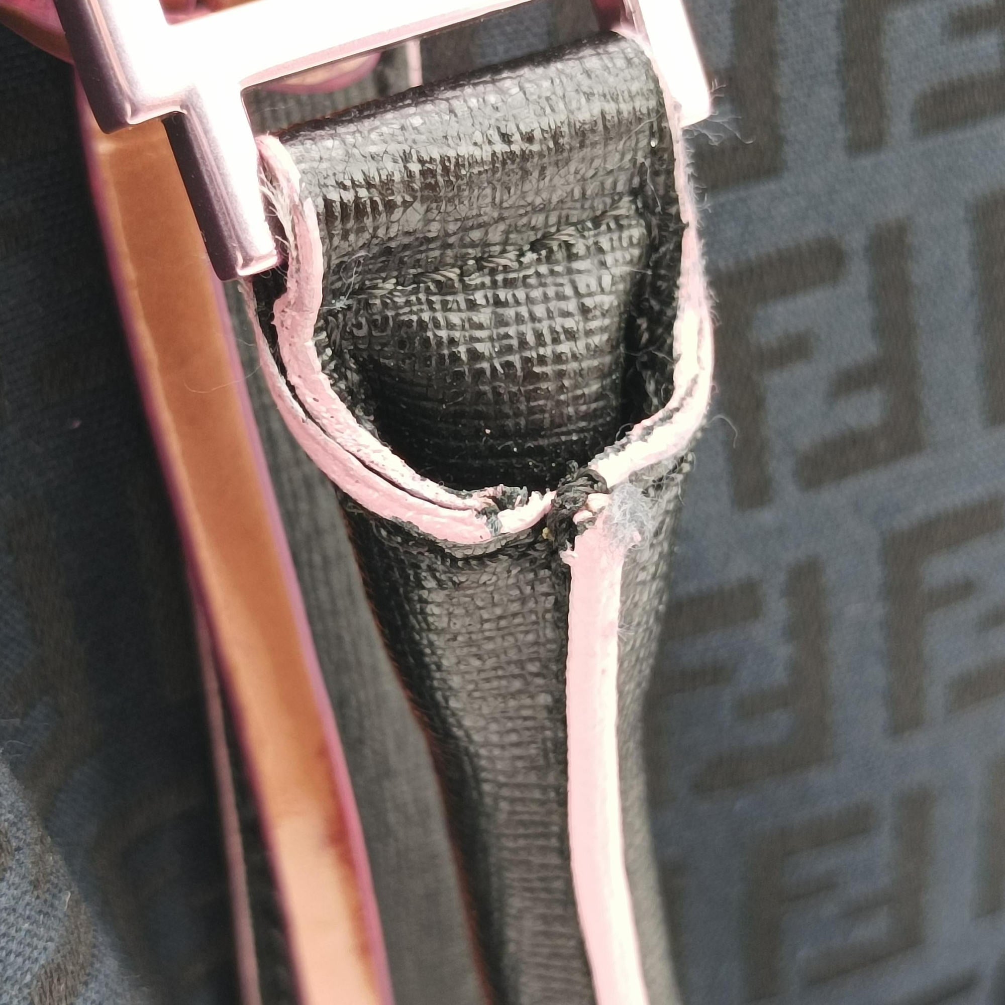 Forever Bauletto Zucchino Black×pink canvas×leather 8BL068 8BL068/HJE 128/2305フォーエバー バウレット  ズッキーノ ブラック×ピンク キャンバス×レザー 8BL068 8BL068/HJE 128/2305