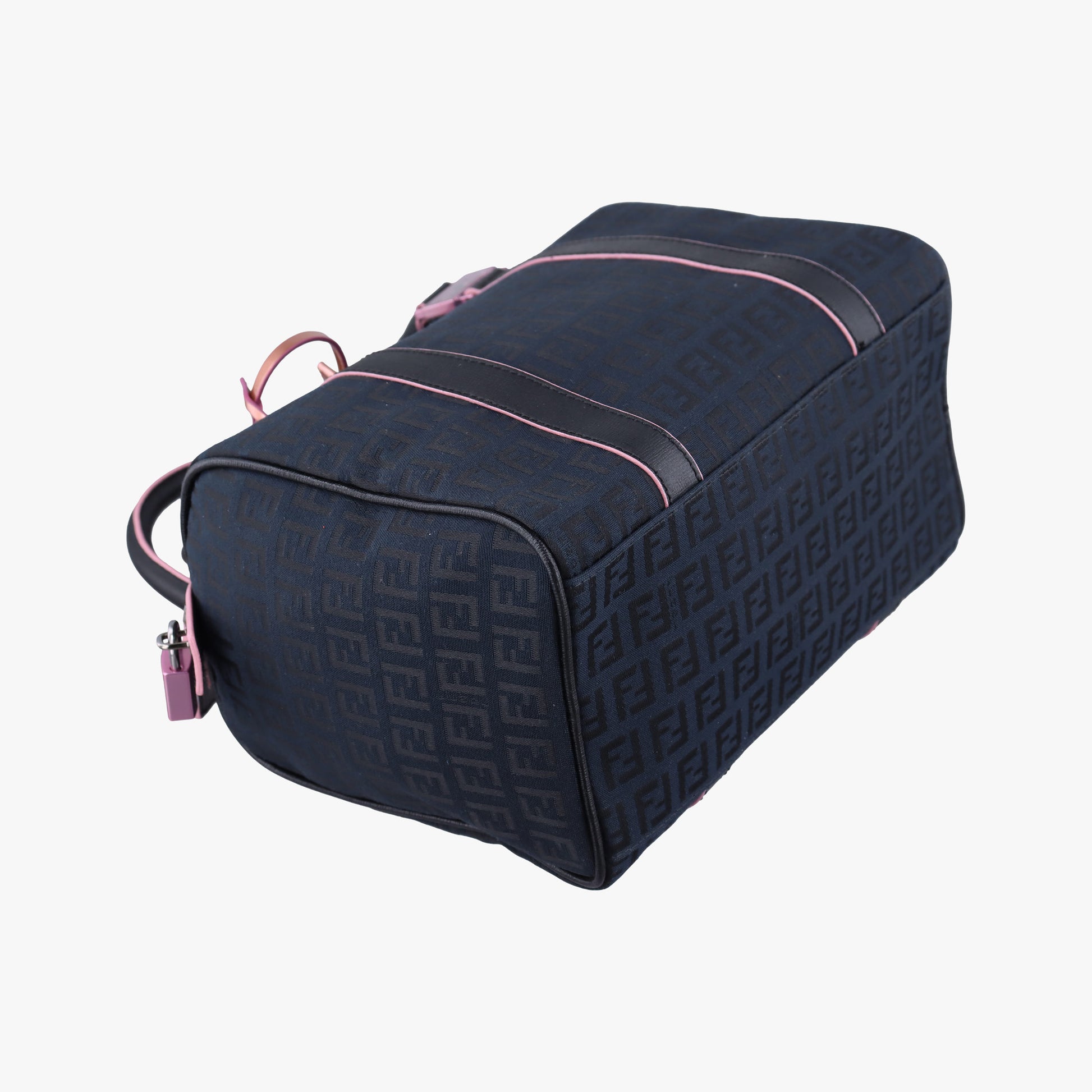 Forever Bauletto Zucchino Black×pink canvas×leather 8BL068 8BL068/HJE 128/2305フォーエバー バウレット  ズッキーノ ブラック×ピンク キャンバス×レザー 8BL068 8BL068/HJE 128/2305