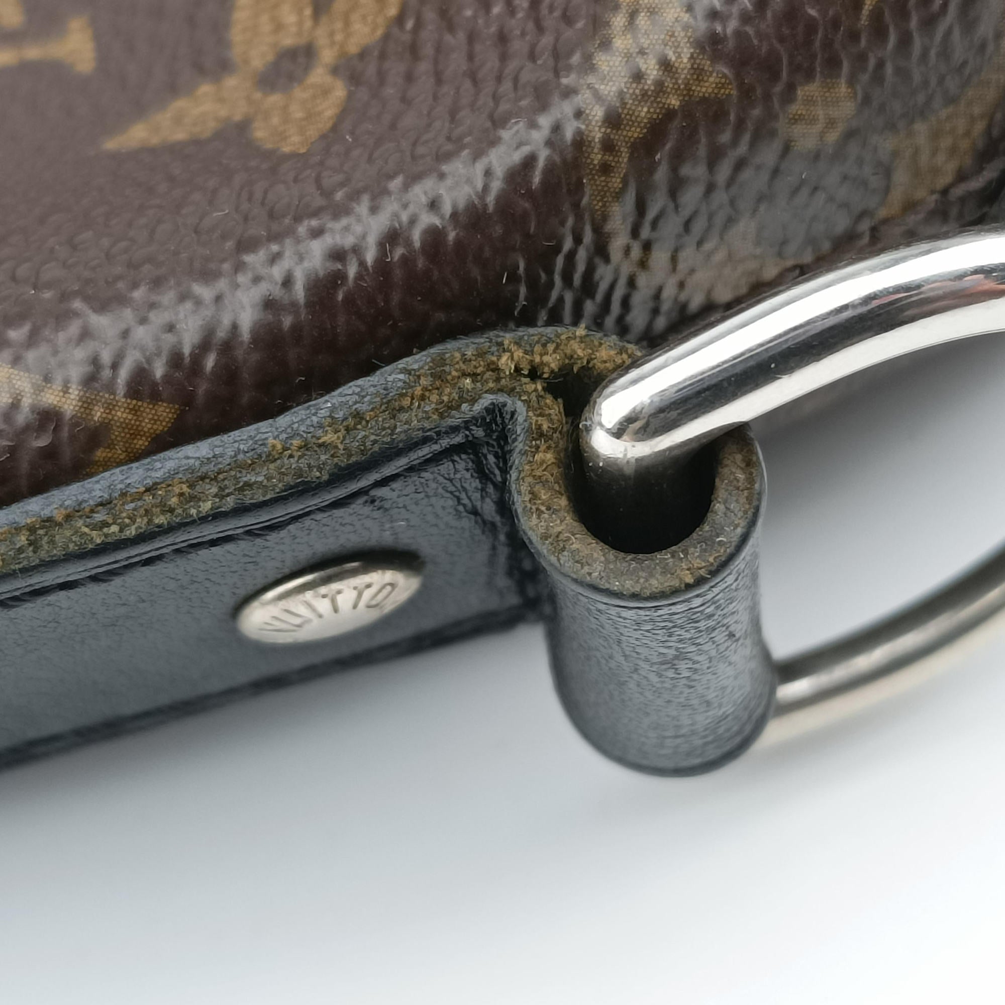 KITAN brown×black Monogram Canvas×calf leather M40388 DU5100キタン モノグラム/ブラウン×ブラック モノグラム キャンバス×カーフレザー M40388 DU5100