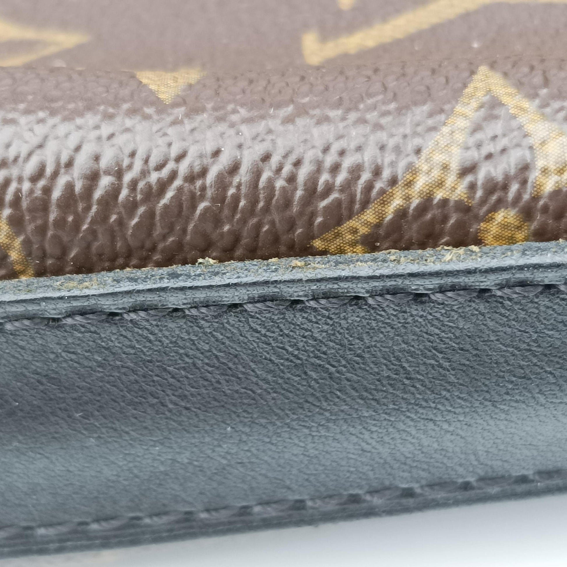 KITAN brown×black Monogram Canvas×calf leather M40388 DU5100キタン モノグラム/ブラウン×ブラック モノグラム キャンバス×カーフレザー M40388 DU5100