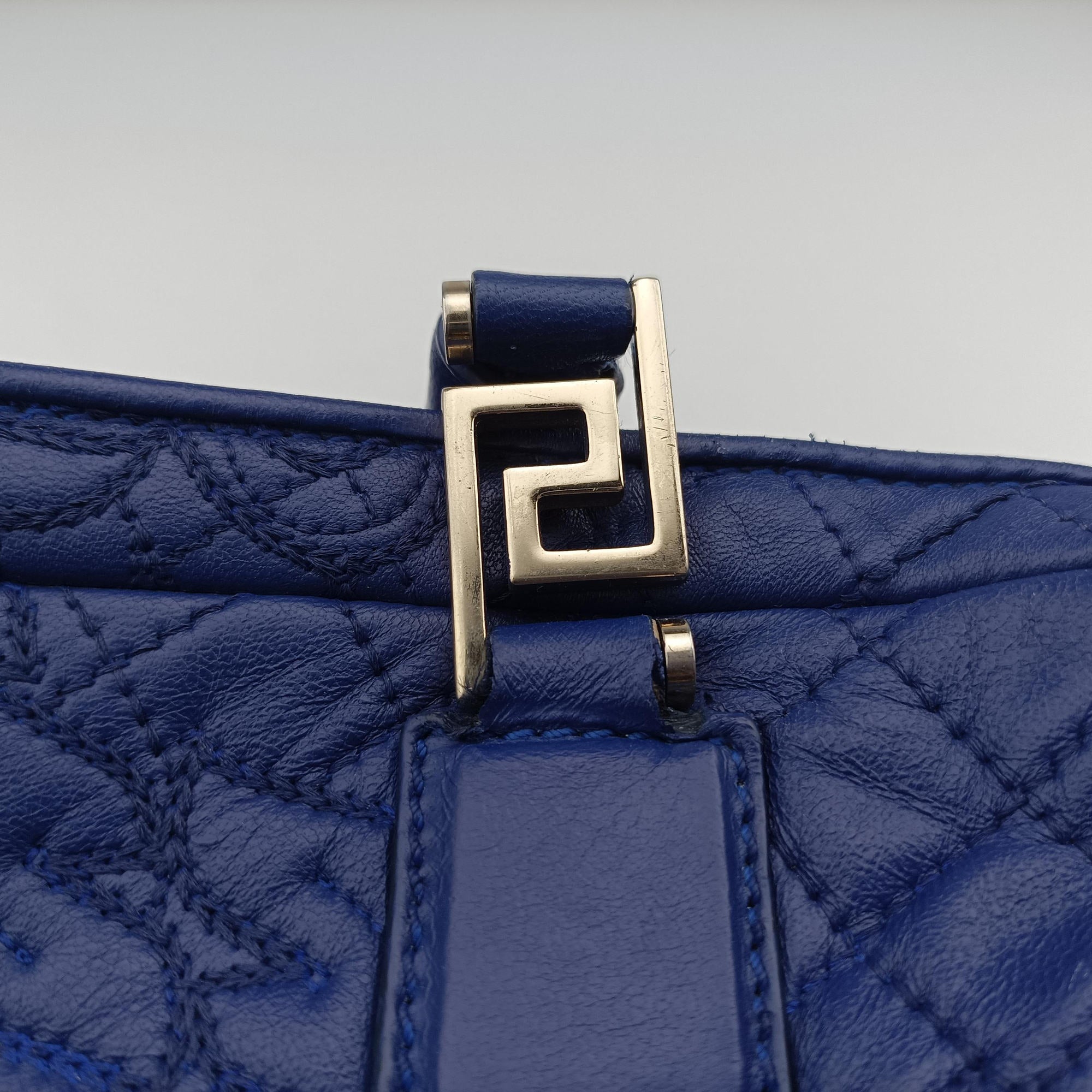 Medusa Demetra Vanitas Satchel Blue Leather メデューサ デメテル バニティ サッチェル ブルー レザー 