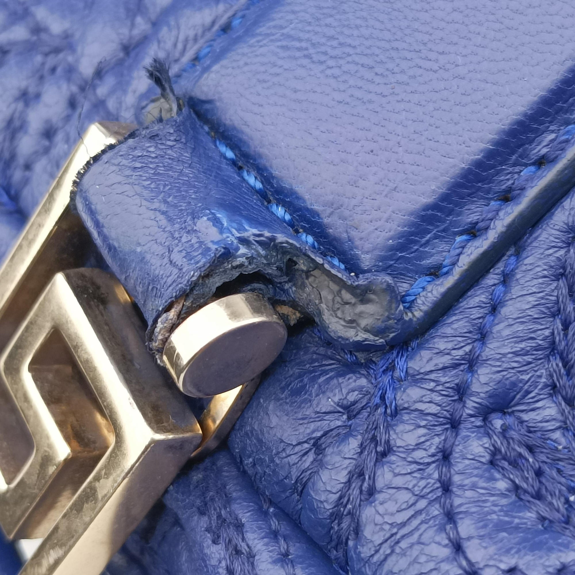 Medusa Demetra Vanitas Satchel Blue Leather メデューサ デメテル バニティ サッチェル ブルー レザー 