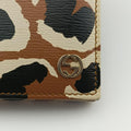 GG Betty Leopard Print beige×Multicolour Leather 354697 GGベティ レオパードプリント ベージュ×マルチカラー レザー 354697 