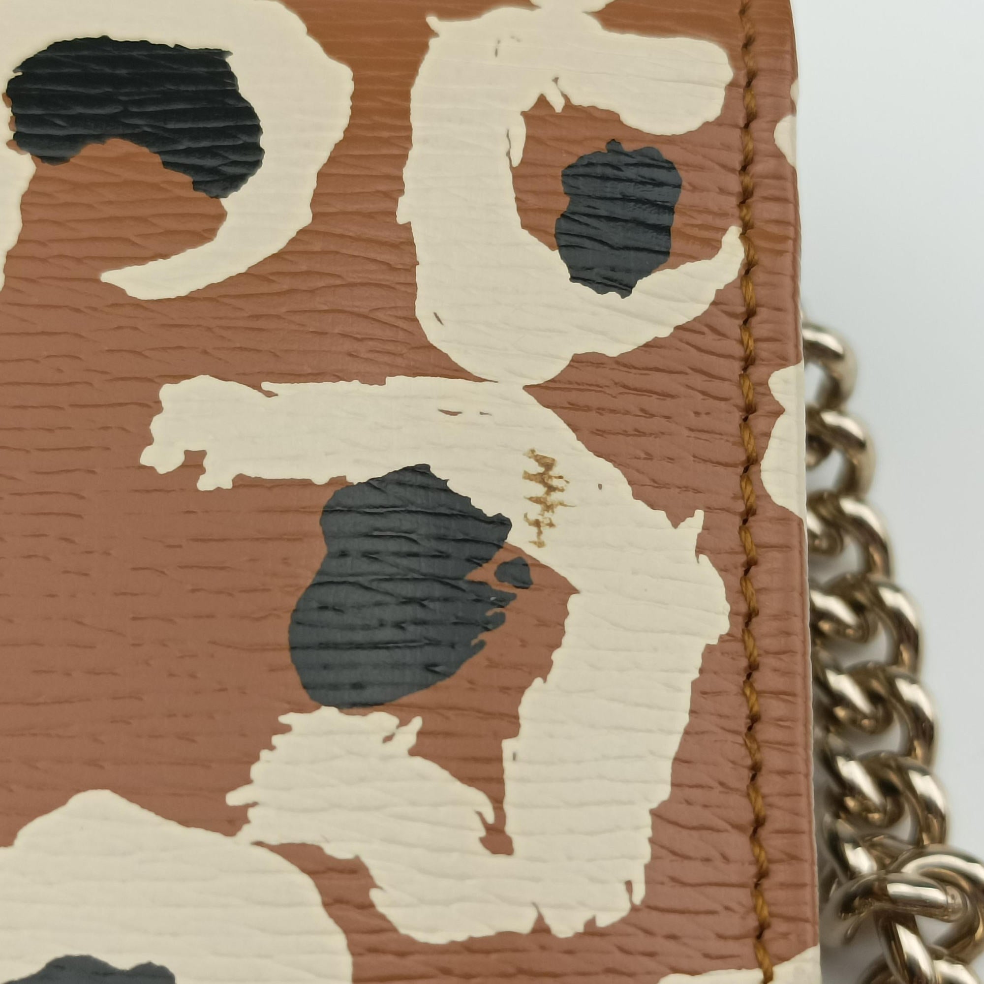 GG Betty Leopard Print beige×Multicolour Leather 354697 GGベティ レオパードプリント ベージュ×マルチカラー レザー 354697 